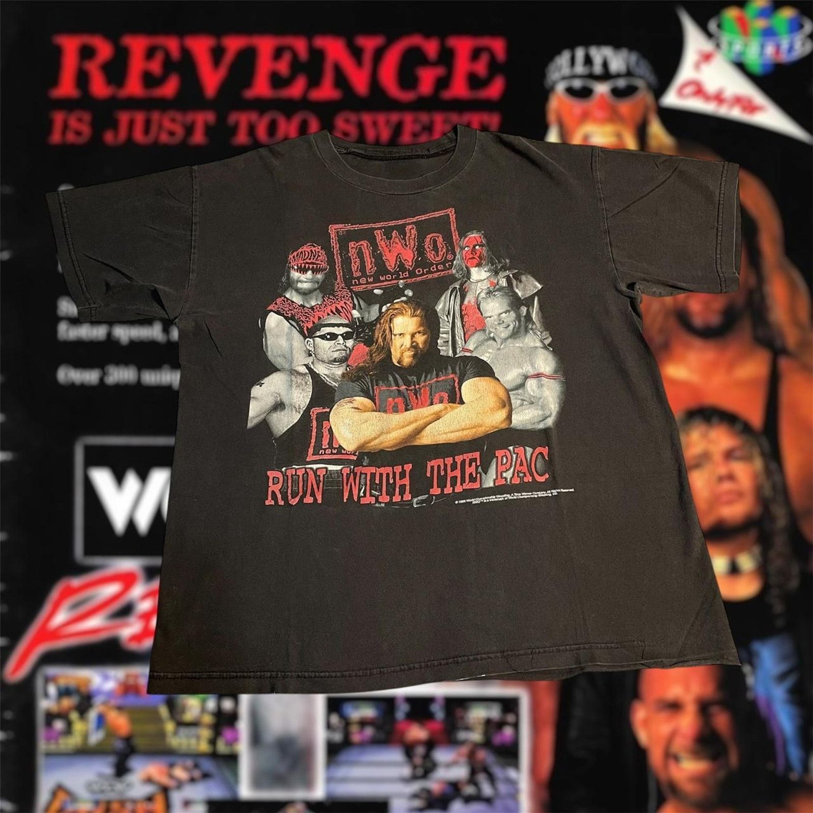 Vintage × WWF Vintage 1998 NWO Kevin Nash Randy Savage Sting WWF Tee Size US L / EU 52-54 / 3 - 1 Thumbnail