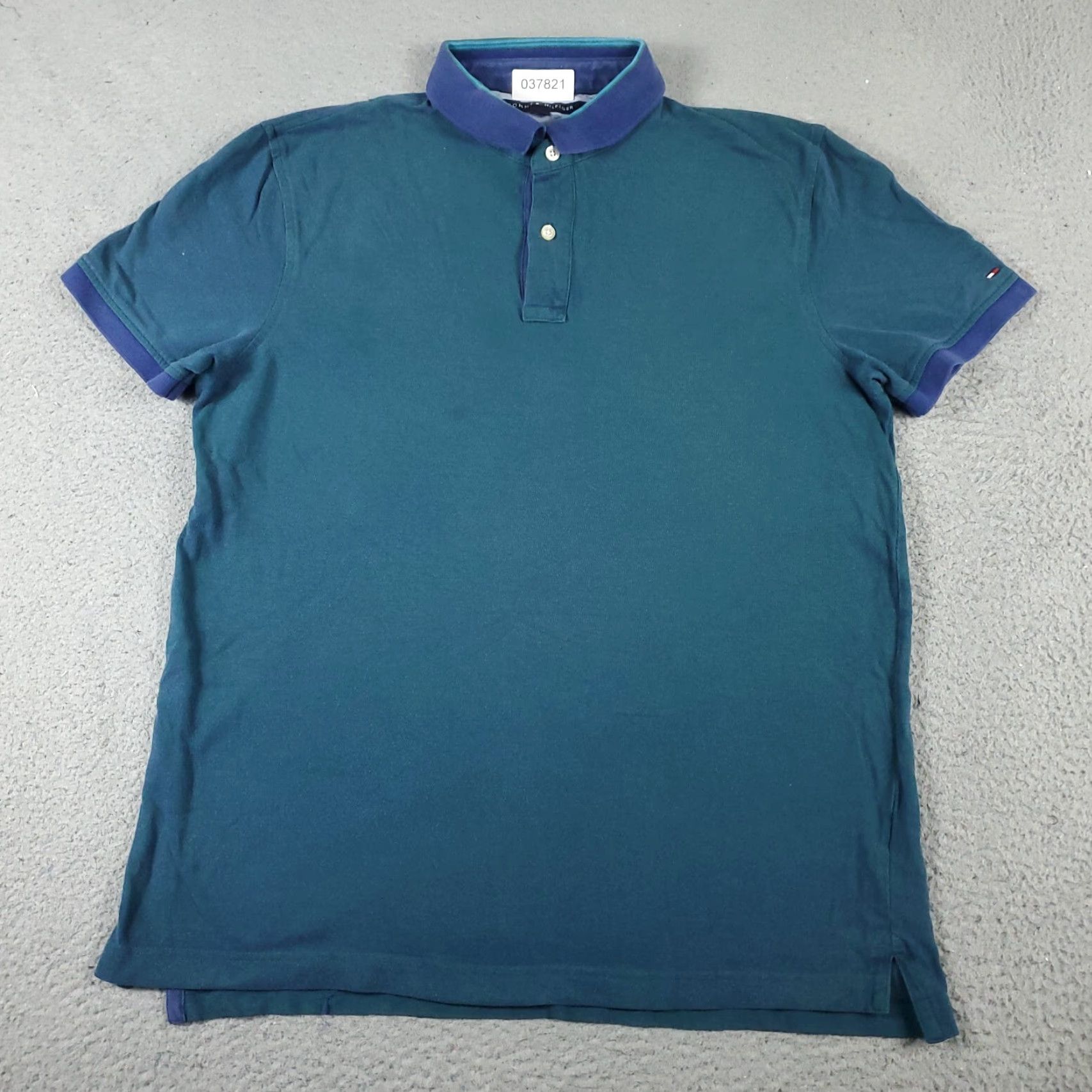 Tommy Hilfiger Tommy Hilfiger Polo Shirt Mens Large Teal Blue Casual Short Sleeve Polo Shirt Mens Large Teal Blue Casual Short Sleeve Size US L / EU 52-54 / 3 - 2 Thumbnail