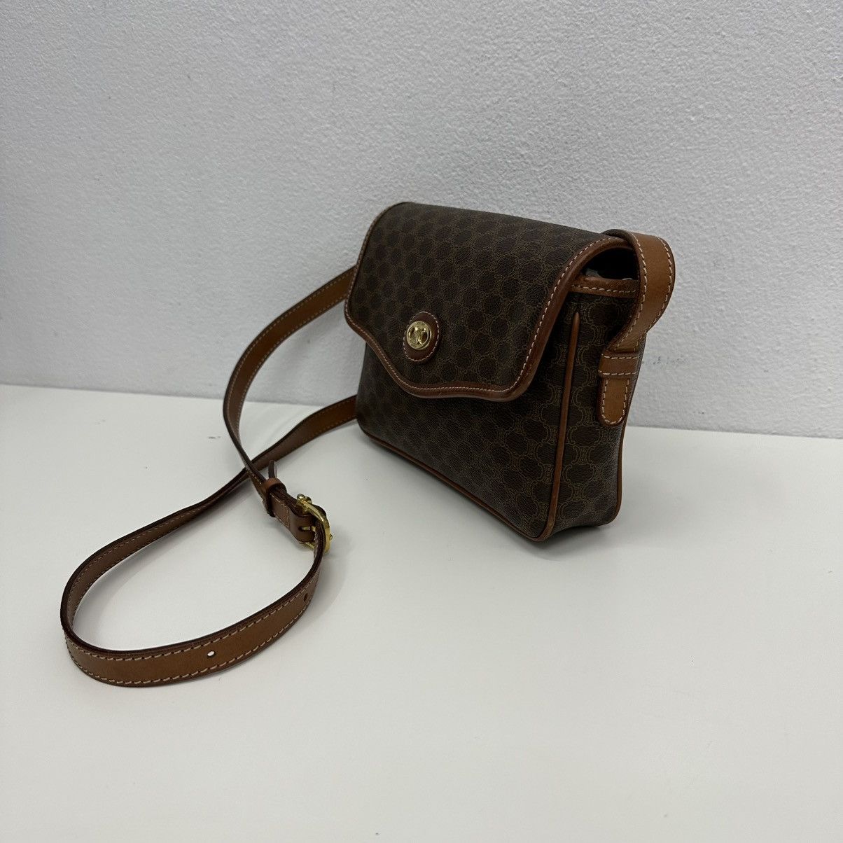 Celine AUTHENTIC CELINE MACADAM CROSSBODY SHOULDER BAG Size ONE SIZE - 5 Thumbnail
