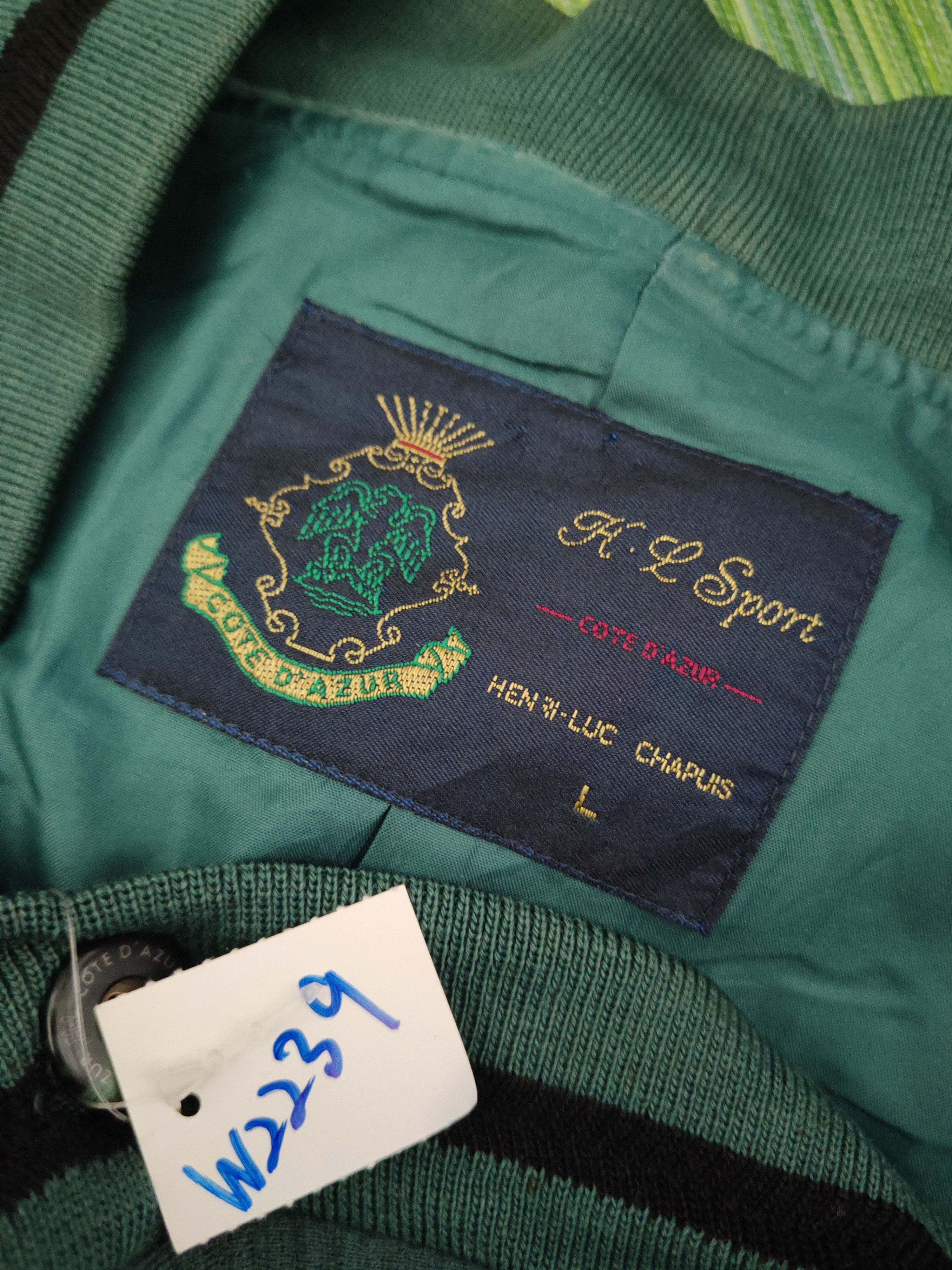 Japanese Brand Cote D'Azur Green Cardigan vintage Japan #W2239 Size US L / EU 52-54 / 3 - 13 Thumbnail