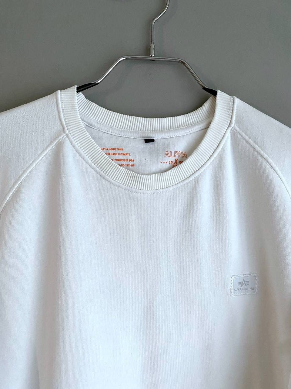 Alpha Industries Alpha Industries Men's White Cotton Sweatshirt, Size XXL Size US XXL / EU 58 / 5 - 4 Thumbnail