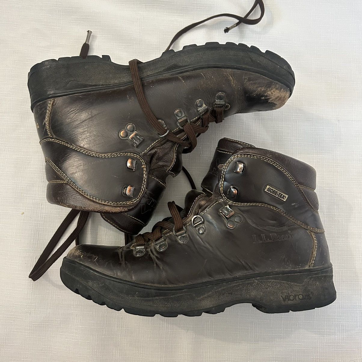 Vintage Brown gore tex Bean hiking boots