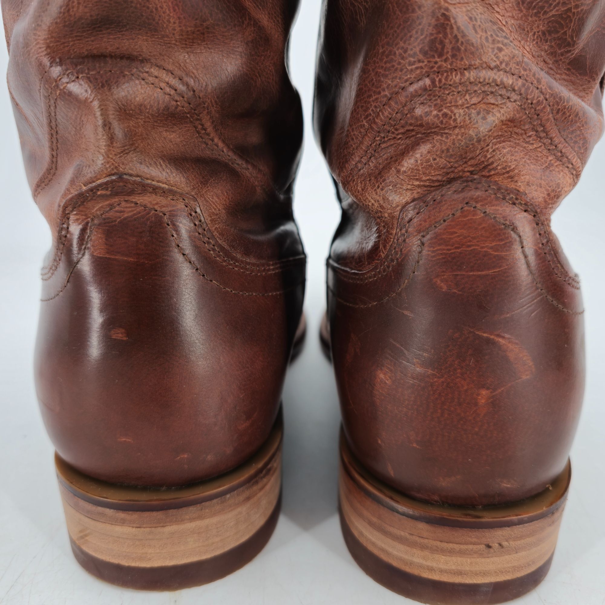 Tecovas Tecovas Earl Men 10.5EE Wide Brown Goat Leather Cowboy Boots Size US 10.5 / EU 43-44 - 5 Thumbnail