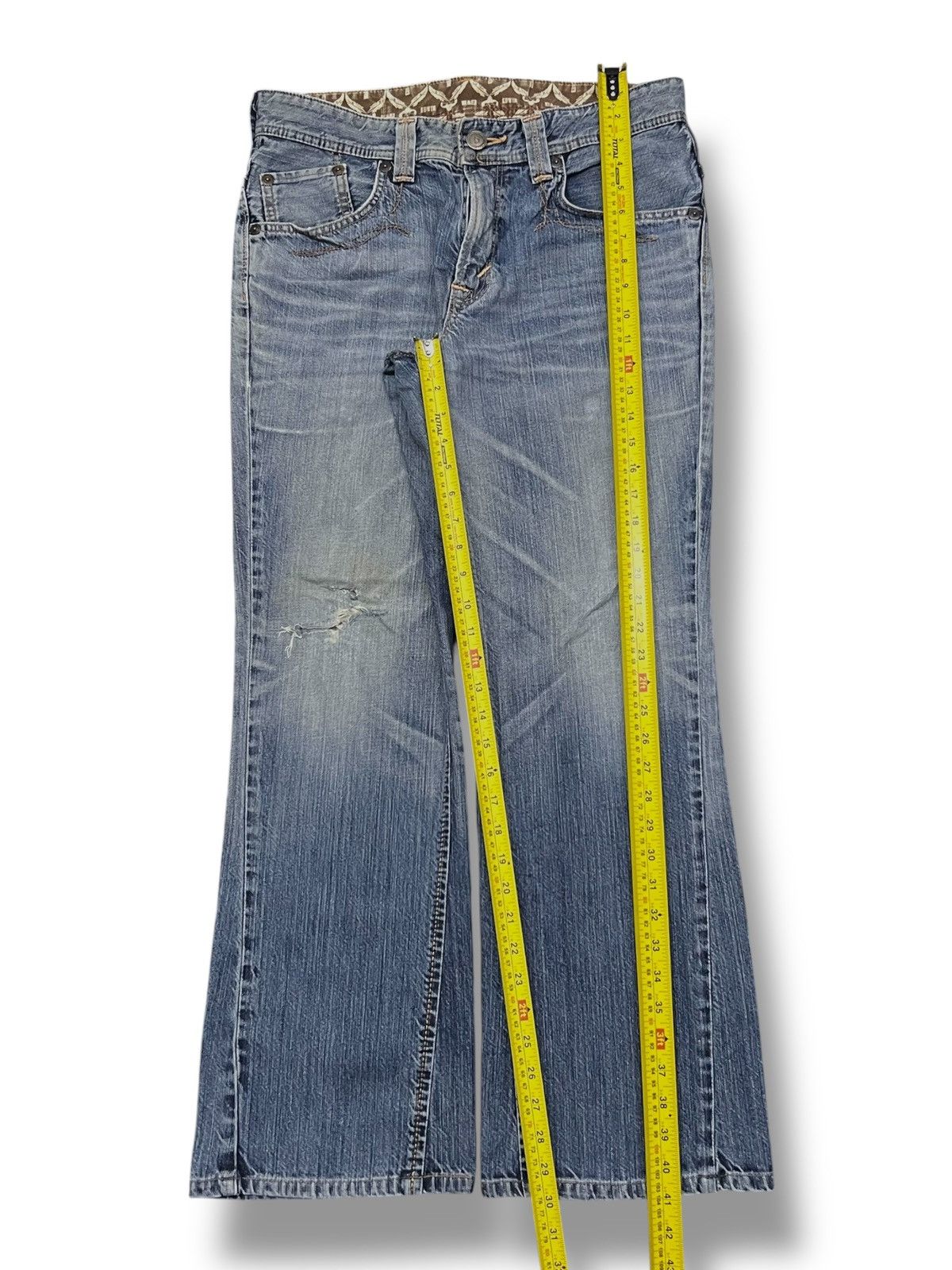 Edwin Bootcut Vintage Edwin 431 Japan - Faded, Distressed Jeans Size US 34 / EU 50 - 16 Thumbnail