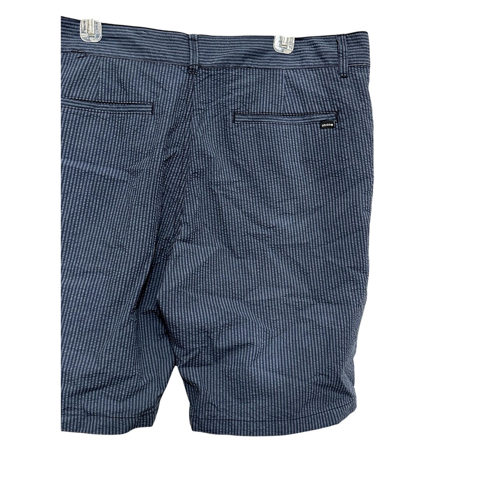 Other Union Striped Chino Short Belt Loop Blue/Black Men's 36 NWT Size US 36 / EU 52 - 6 Thumbnail
