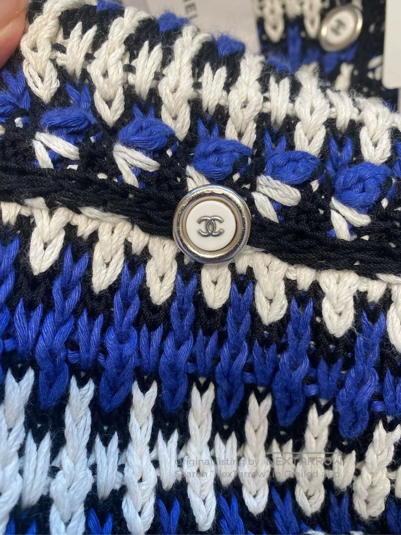 Chanel Chanel 21C Striped Knit Cardigan. Size US XL / EU 56 / 4 - 7 Thumbnail