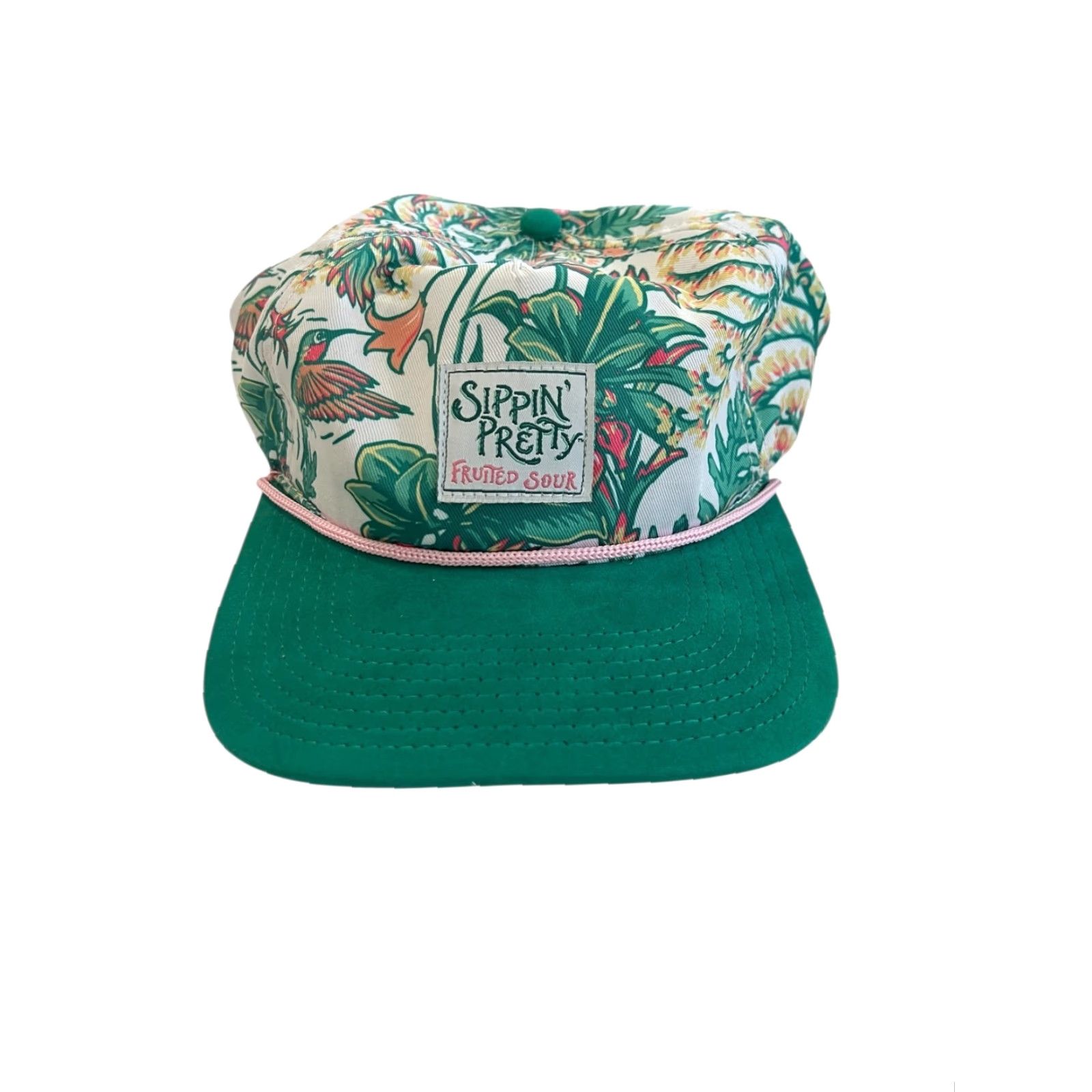 Vintage Sippin’ Pretty Fruited Sour Odell Brewing Snapback Hat Pink Rope Cap EUC Size ONE SIZE - 3 Thumbnail