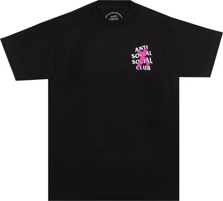 Anti social social club best sale shirt pink