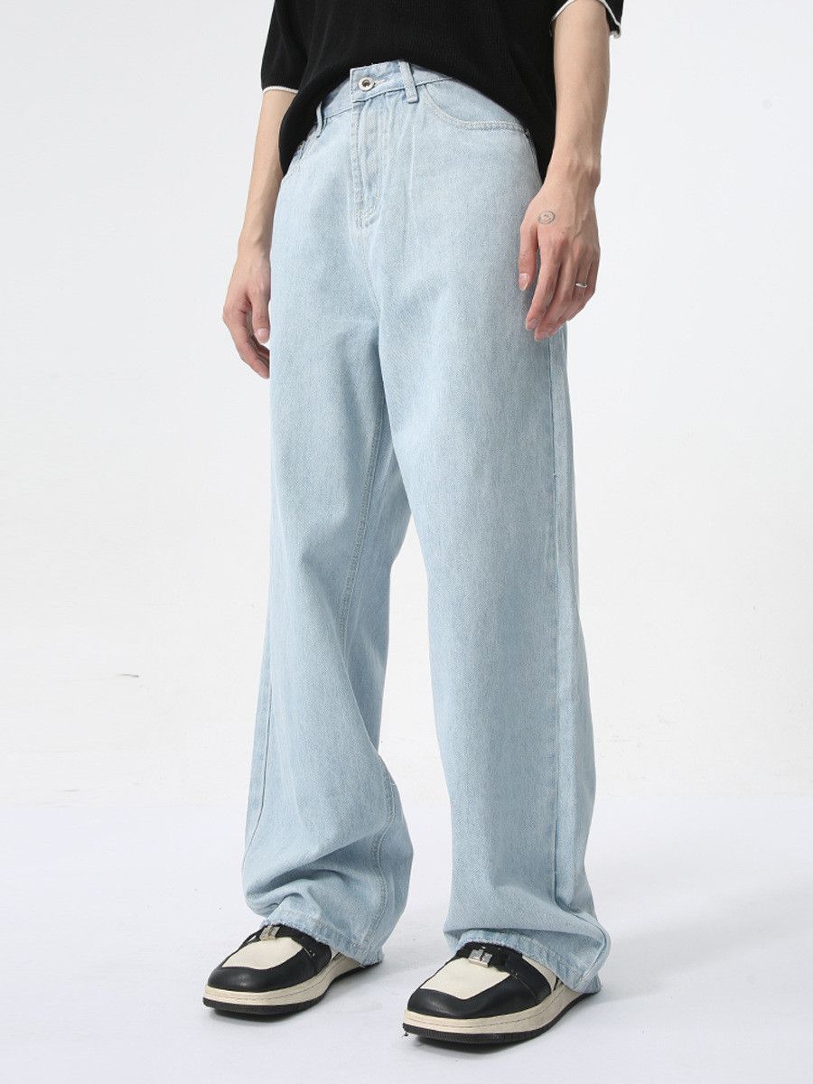 Japanese Brand Men's Japanese Retro Straight Leg Loose Casual Jeans Size US 32 / EU 48 - 3 Thumbnail