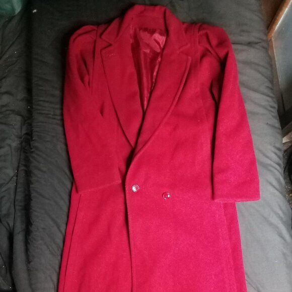 Other Vintage 60s Concept Wool Overcoat Red ILGWU Size M / US 6-8 / IT 42-44 - 2 Thumbnail