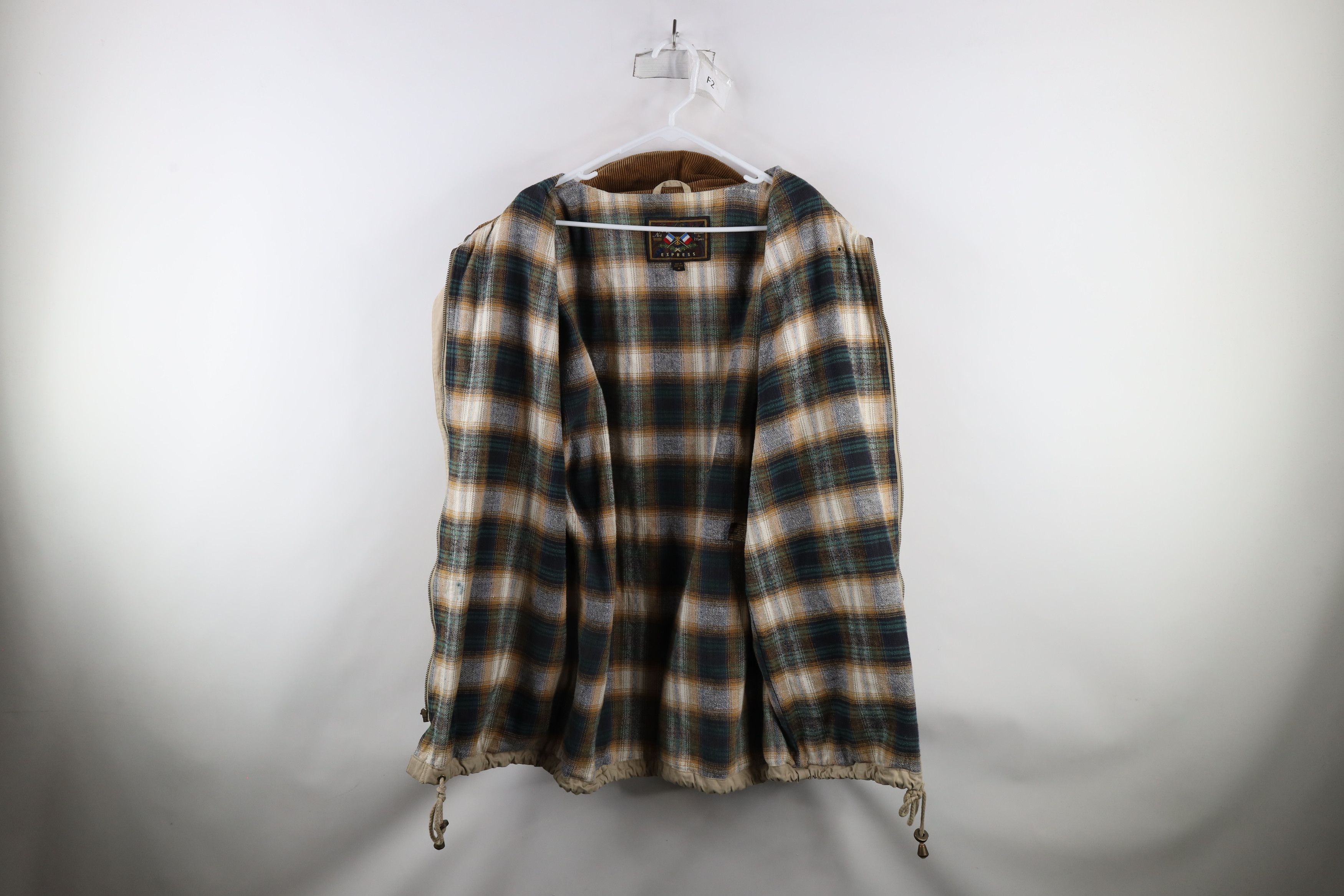 Vintage Vintage 90s Streetwear Baggy Flannel Lined Hook Jacket Size M / US 6-8 / IT 42-44 - 11 Thumbnail