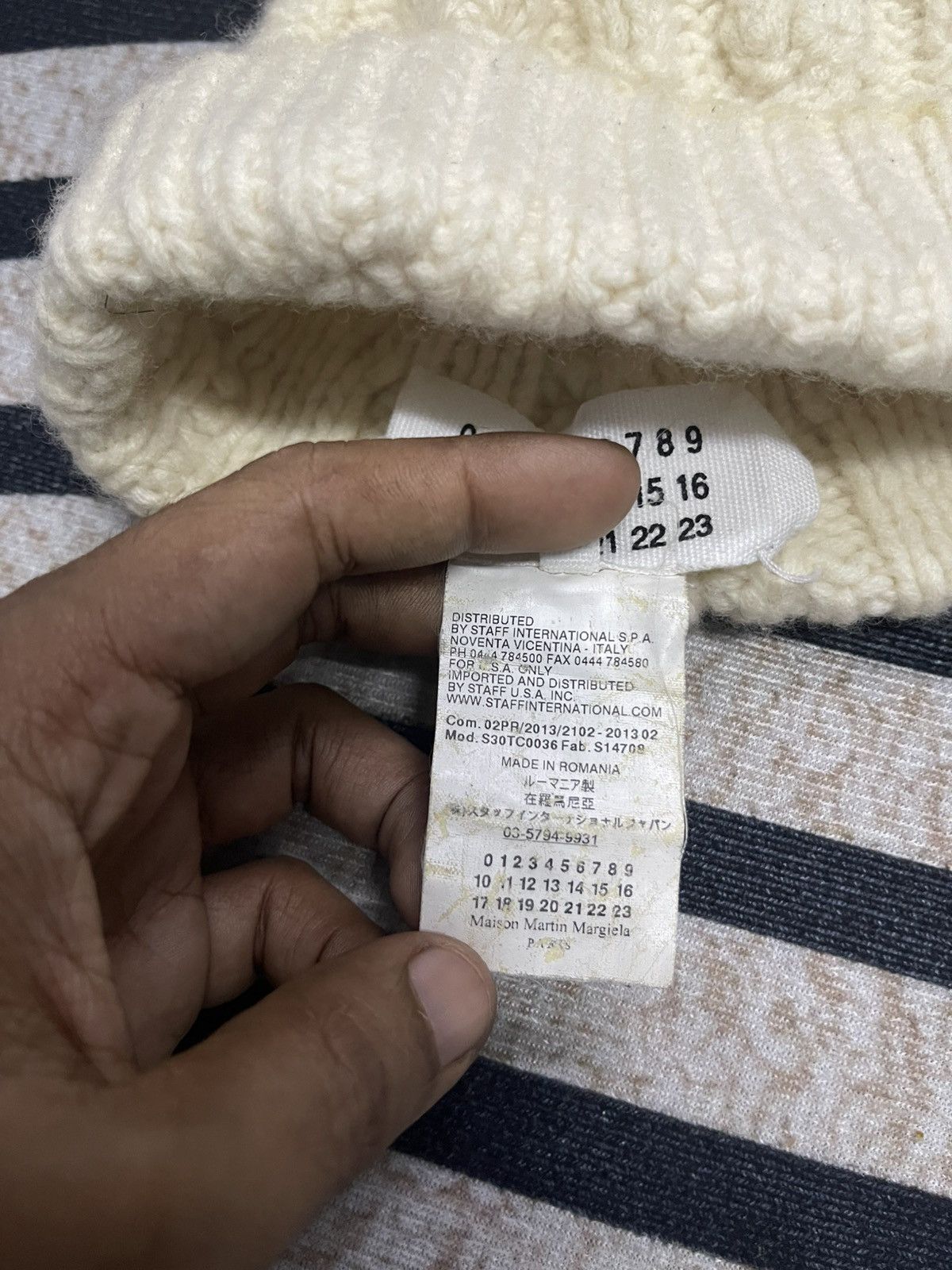 Maison Margiela MM14 MAISON MARTIN MARGEILA KNIT WOOL BEANIE HAT Size ONE SIZE - 10 Thumbnail