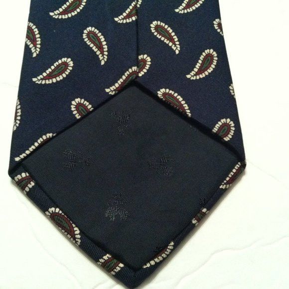 Brooks Brothers BROOKS BROTHERS MENS NEW DARK NAVY 100%SILK TIE WIDTH:3 1/2" Size ONE SIZE - 6 Thumbnail