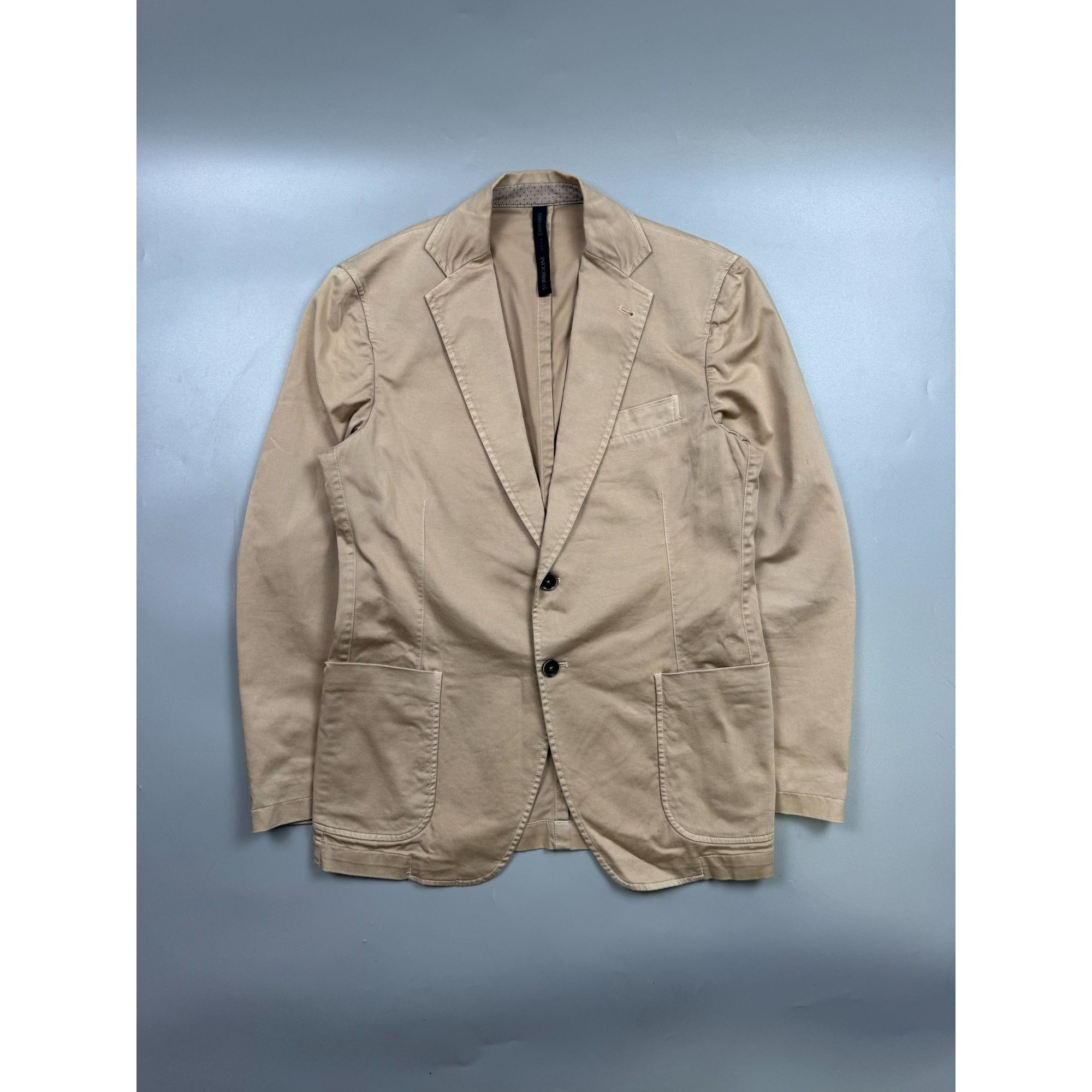 Tombolini Tombolini Cotton Twill 2 Button Blazer (Y1225) Size 40R - 1 Thumbnail