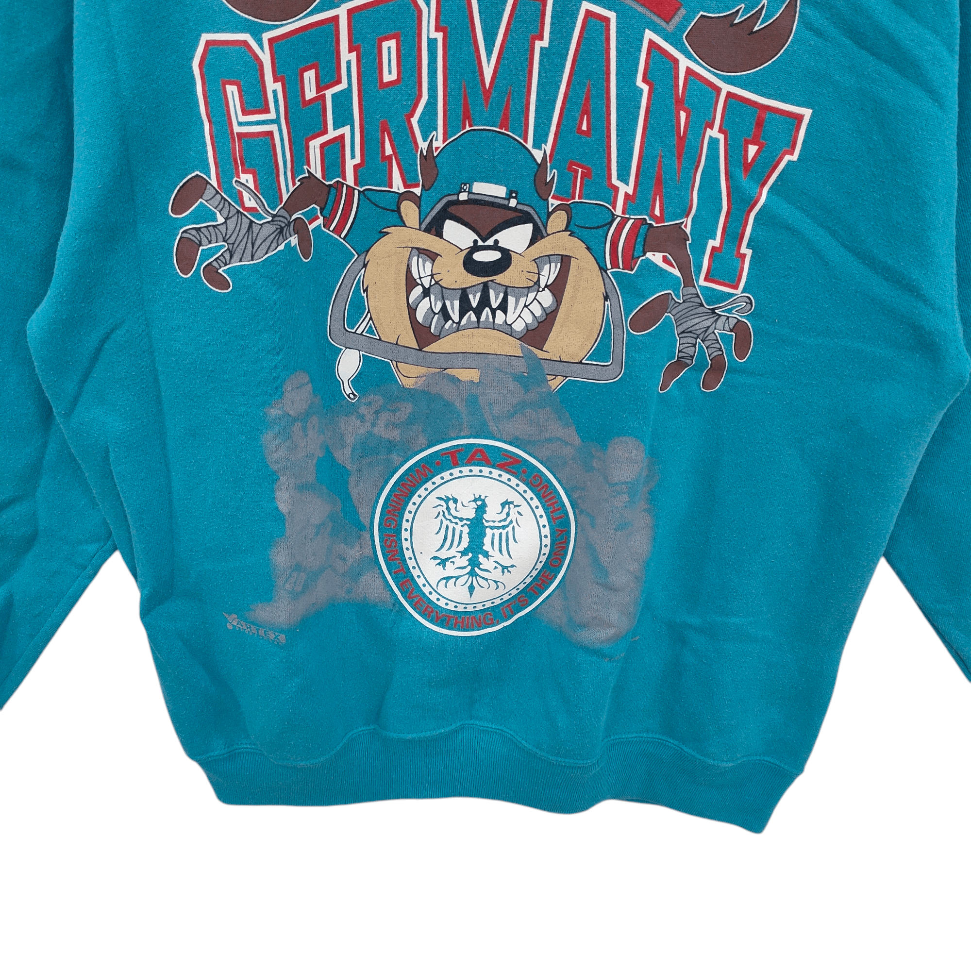 Cartoon Network × Vintage 90s Germany Tazmanian Devil Looney Tunes Torquoise Size US L / EU 52-54 / 3 - 5 Thumbnail