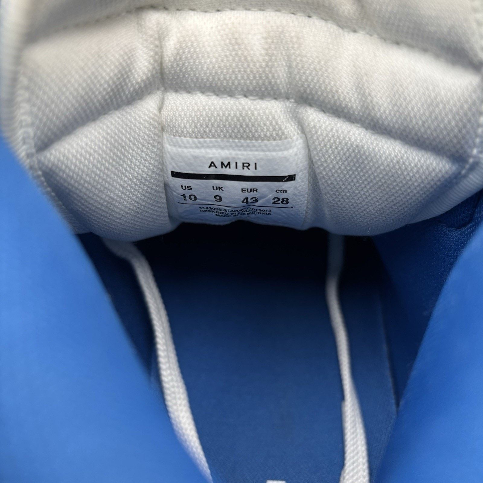 Amiri Amiri Skel High Top ' White Blue ' | GOOD CONDITION! Size US 10 / EU 43 - 20 Thumbnail