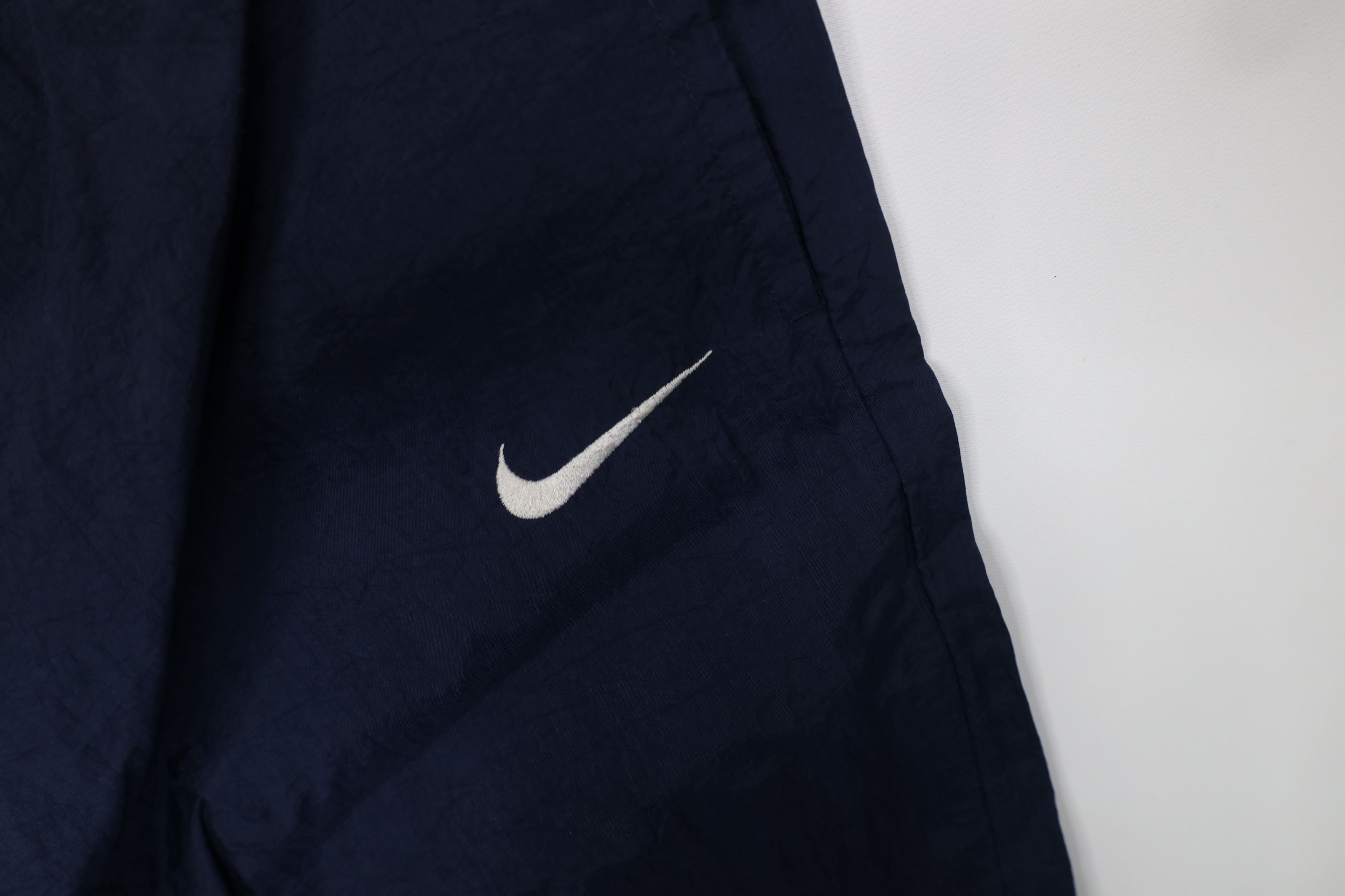 Nike Vintage 90s Nike Mini Swoosh Windbreaker Joggers Pants Blue Size 36" / US 14 / IT 50 - 7 Thumbnail