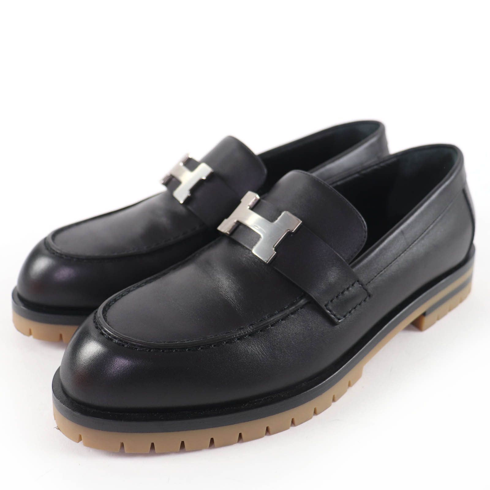 Hermes Hermes Hermes Forble HMetal Leather Loafers 36 Leather Shoes DUTY FREE for USA Size ONE SIZE - 1 Thumbnail