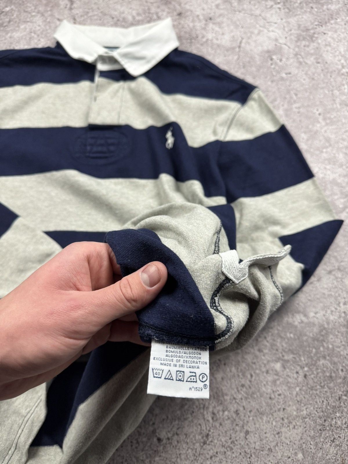 Polo Ralph Lauren Vintage Polo Ralph Lauren Striped Rugby Shirt Y2K Long Sleve Size US L / EU 52-54 / 3 - 7 Thumbnail