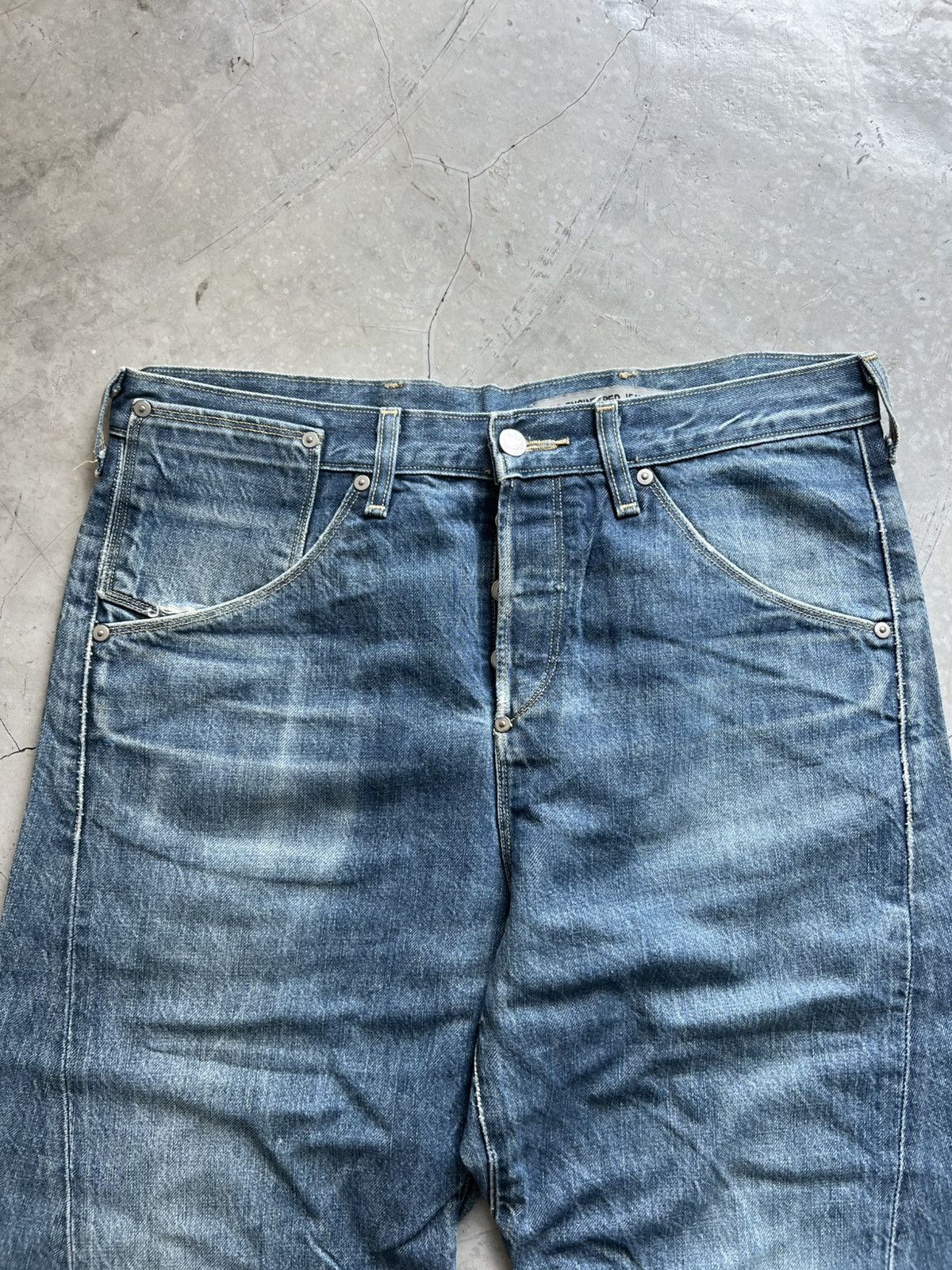 Levi's Levis Engineered Jeans Buckle Back Tag W33 Actual 34x33.5 Size US 33 - 3 Thumbnail