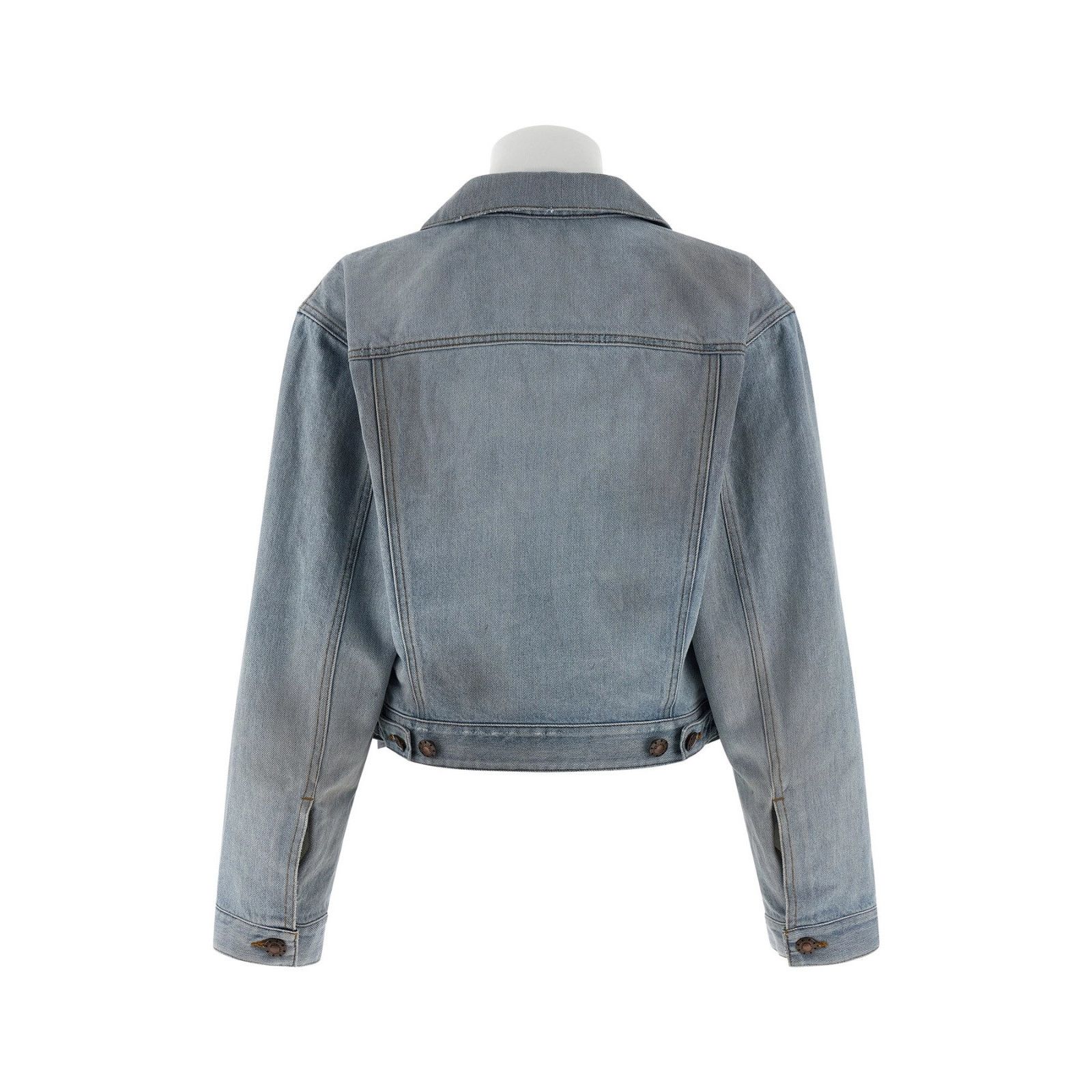 Balenciaga BALENCIAGA Blue Double Layer Denim Jacket New & Authentic (W Size M / US 6-8 / IT 42-44 - 2 Thumbnail