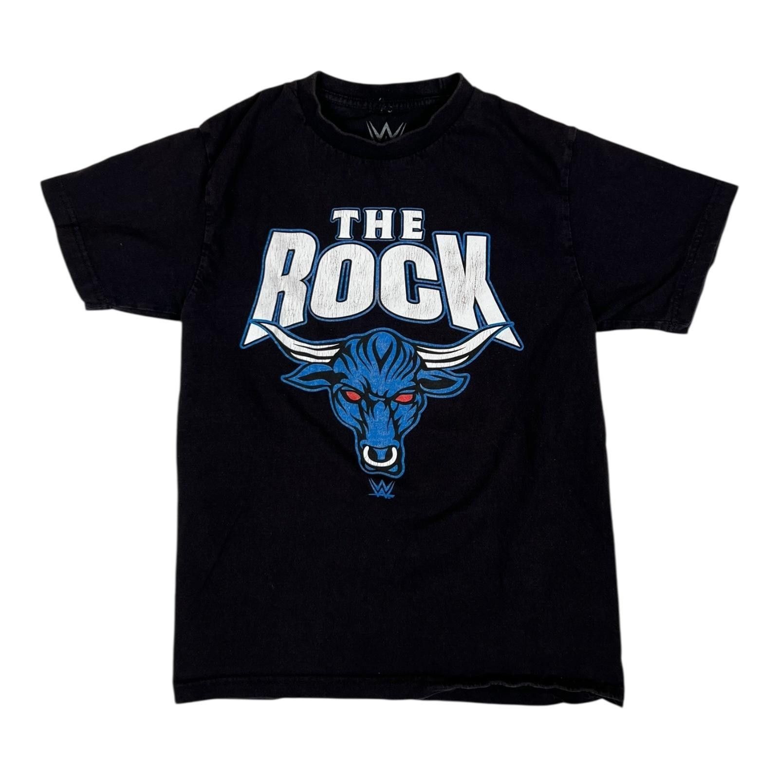 WWE Vintage The Rock T-Shirt Mens XS/Small Black WWE Wrestling Y Size US XS / EU 42 / 0 - 1 Thumbnail