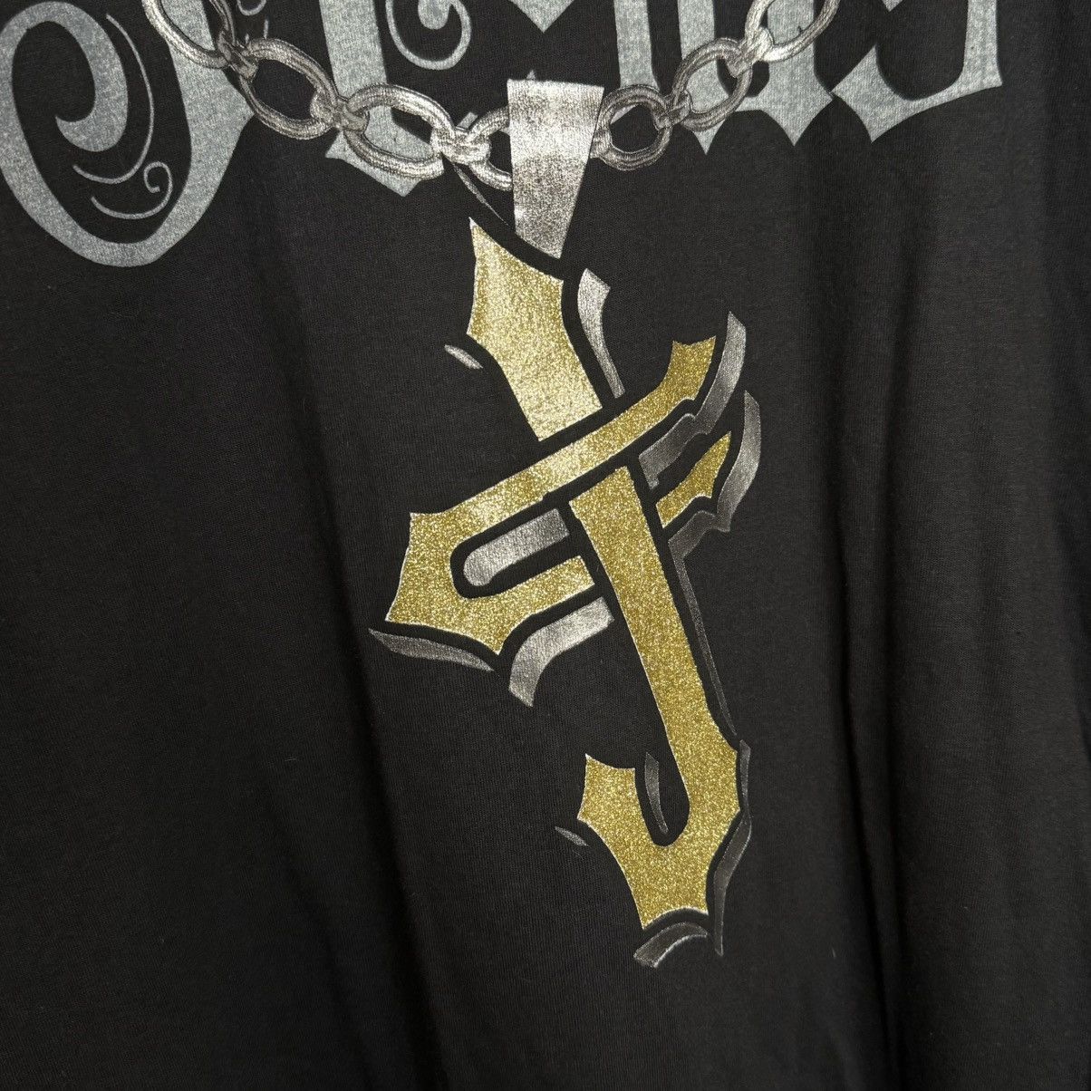 Rap Tees Vintage Y2K Saved by Jesus Religious Cross Chain T-Shirt Size US XXL / EU 58 / 5 - 4 Thumbnail