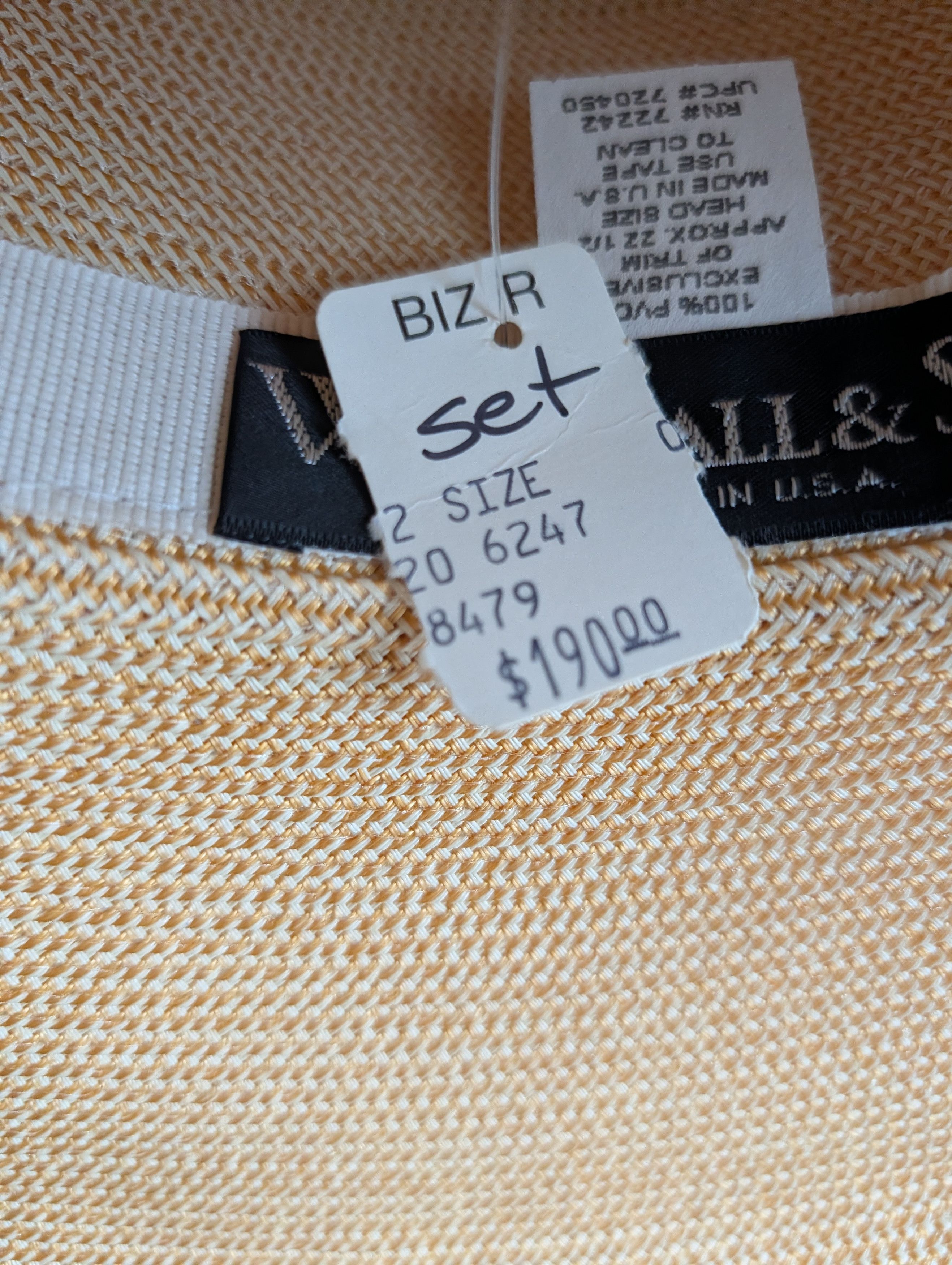 Other Whittall & Shon Gold Straw Hat Purse Set NWT Kentucky Derby Size ONE SIZE - 3 Thumbnail