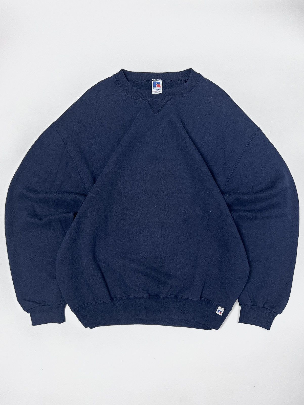 Russell Athletic 1990s Vintage Russell Blank Sweatshirt / Crewneck Size US XL / EU 56 / 4 - 1 Thumbnail