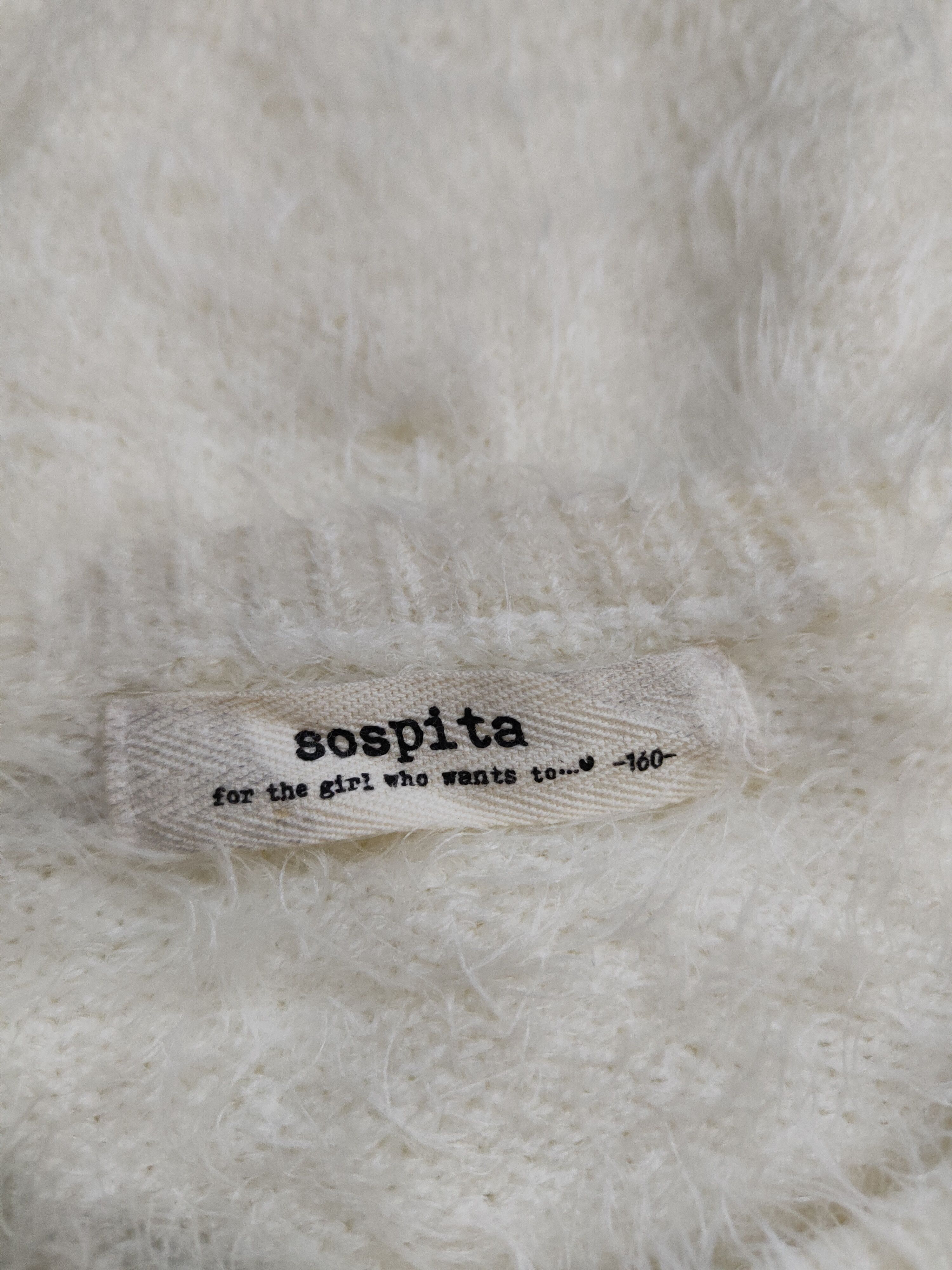 Aran Isles Knitwear × Japanese Brand Sospita Ivory Shag Shaggy Fur Mohair Knitwear #S2103 Size M / US 6-8 / IT 42-44 - 12 Thumbnail
