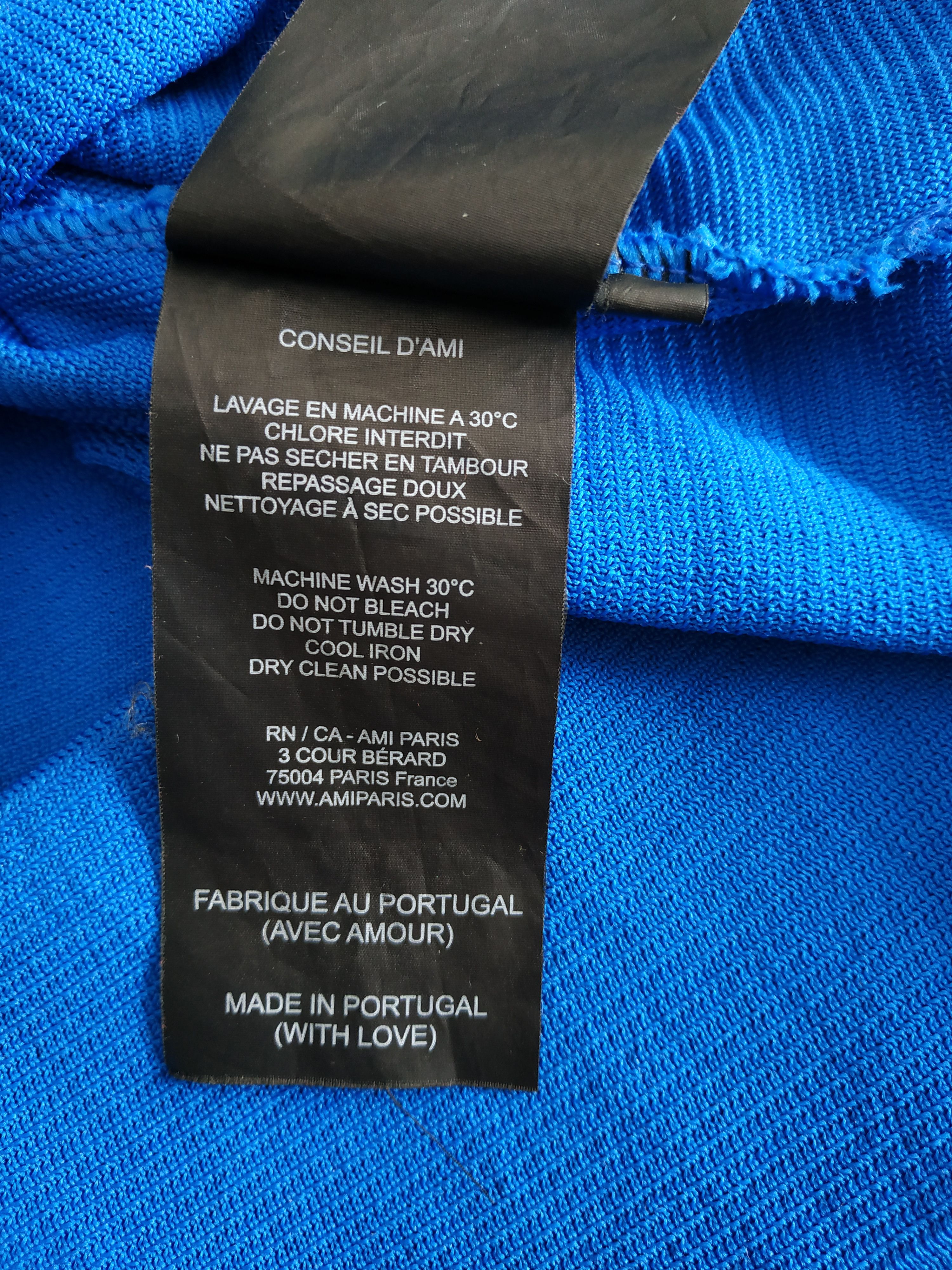 AMI AMI Paris Women's Oversize Royal Blue T-shirt, SMALL Size S / US 4 / IT 40 - 11 Thumbnail