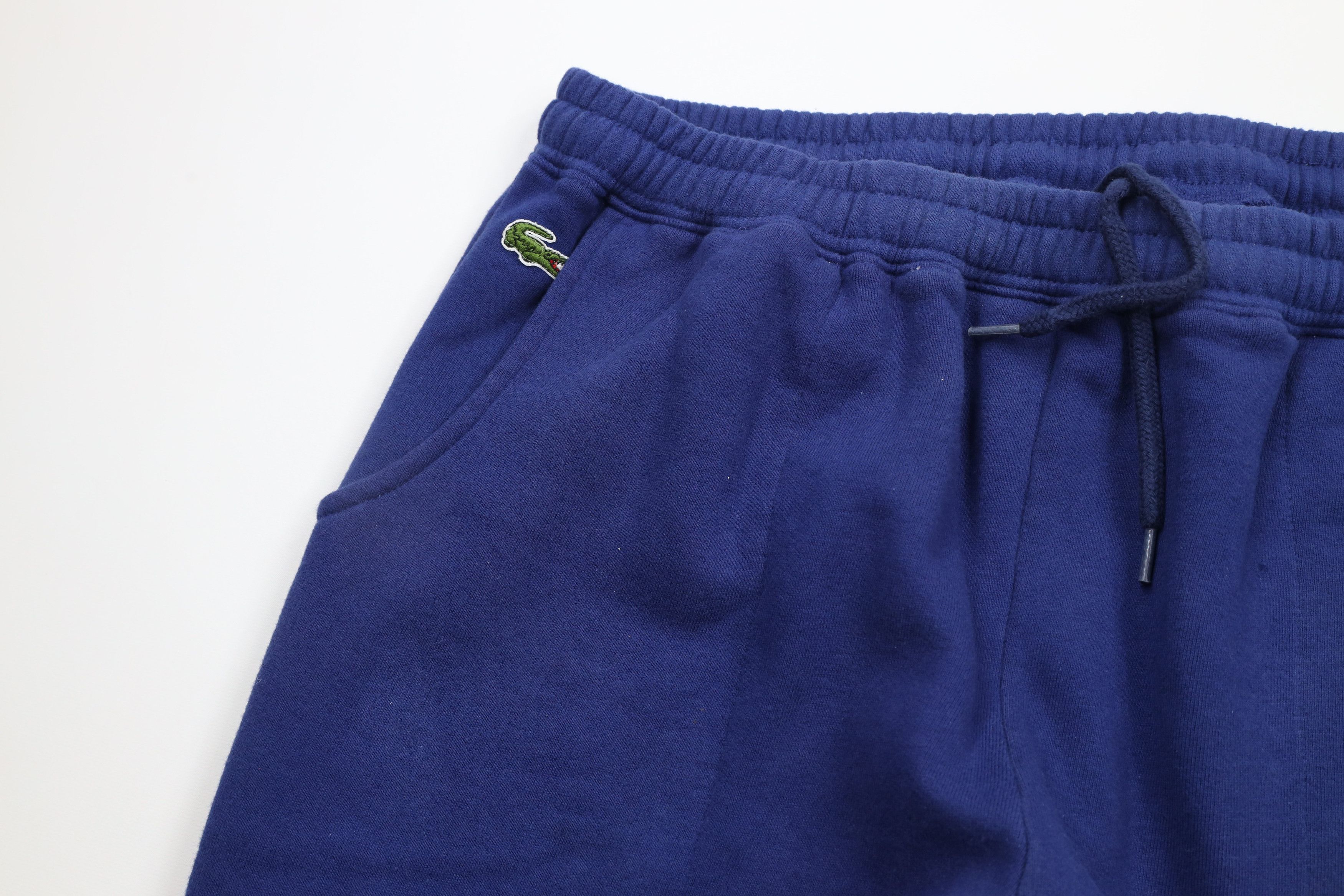 Vintage 90s Izod Lacoste Croc Logo Sweatpants Joggers Blue Bottoms