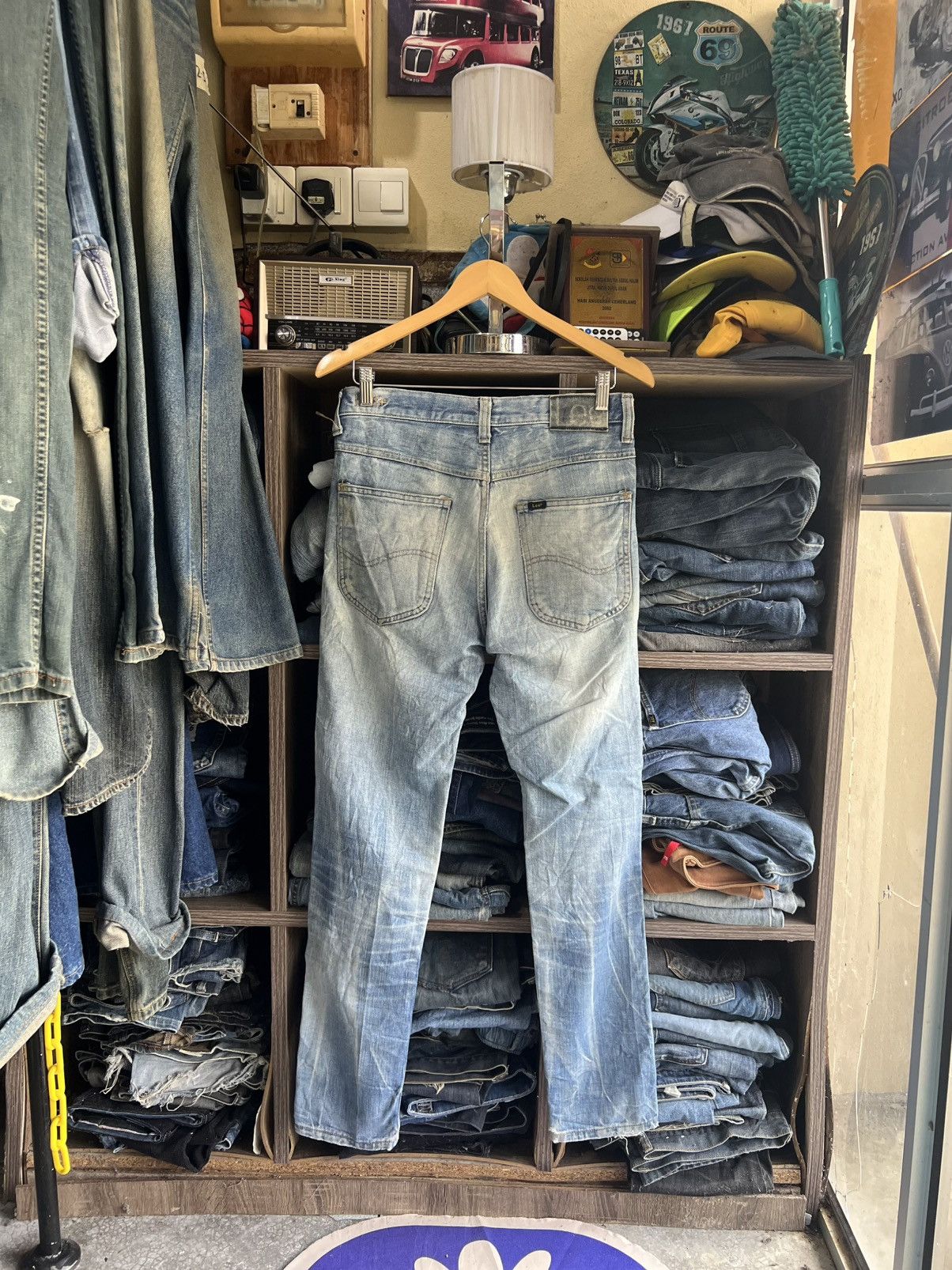 Lee 🔥Rare Vintage Lee 101+ Distressed Denim Size US 31 - 2 Thumbnail