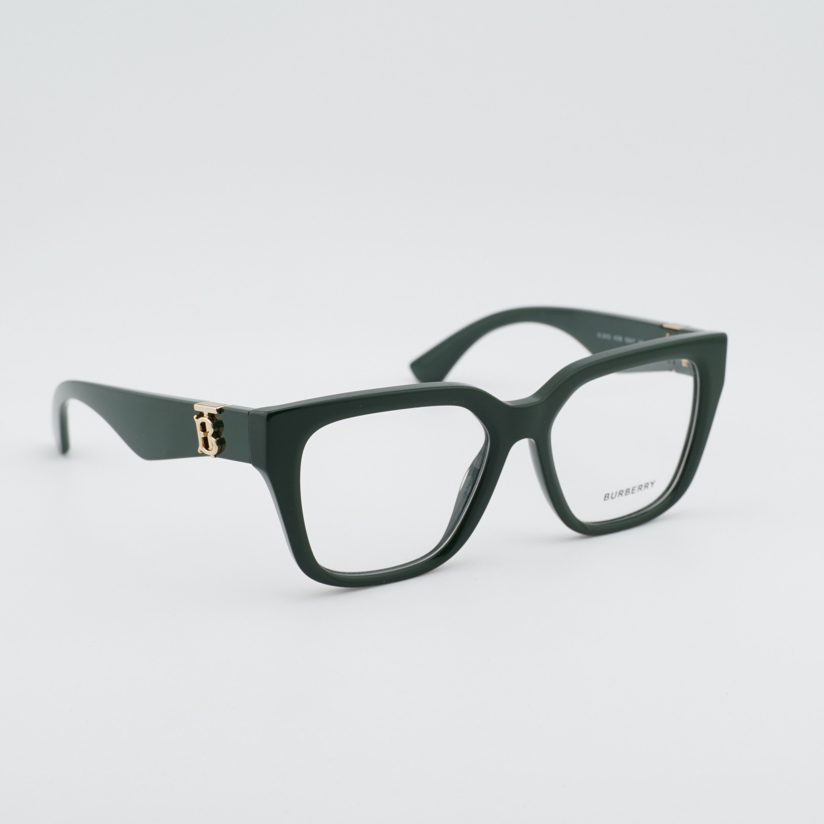 Burberry Burberry BE2403 4038 Eyeglasses Green 53mm Square Frame Size ONE SIZE - 1 Thumbnail