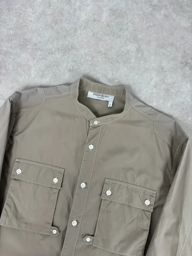 Yves Saint Laurent AW2005 Yves Saint Laurent Beige Cotton Cargo Shirt Size US M / EU 48-50 / 2 - 4 Thumbnail