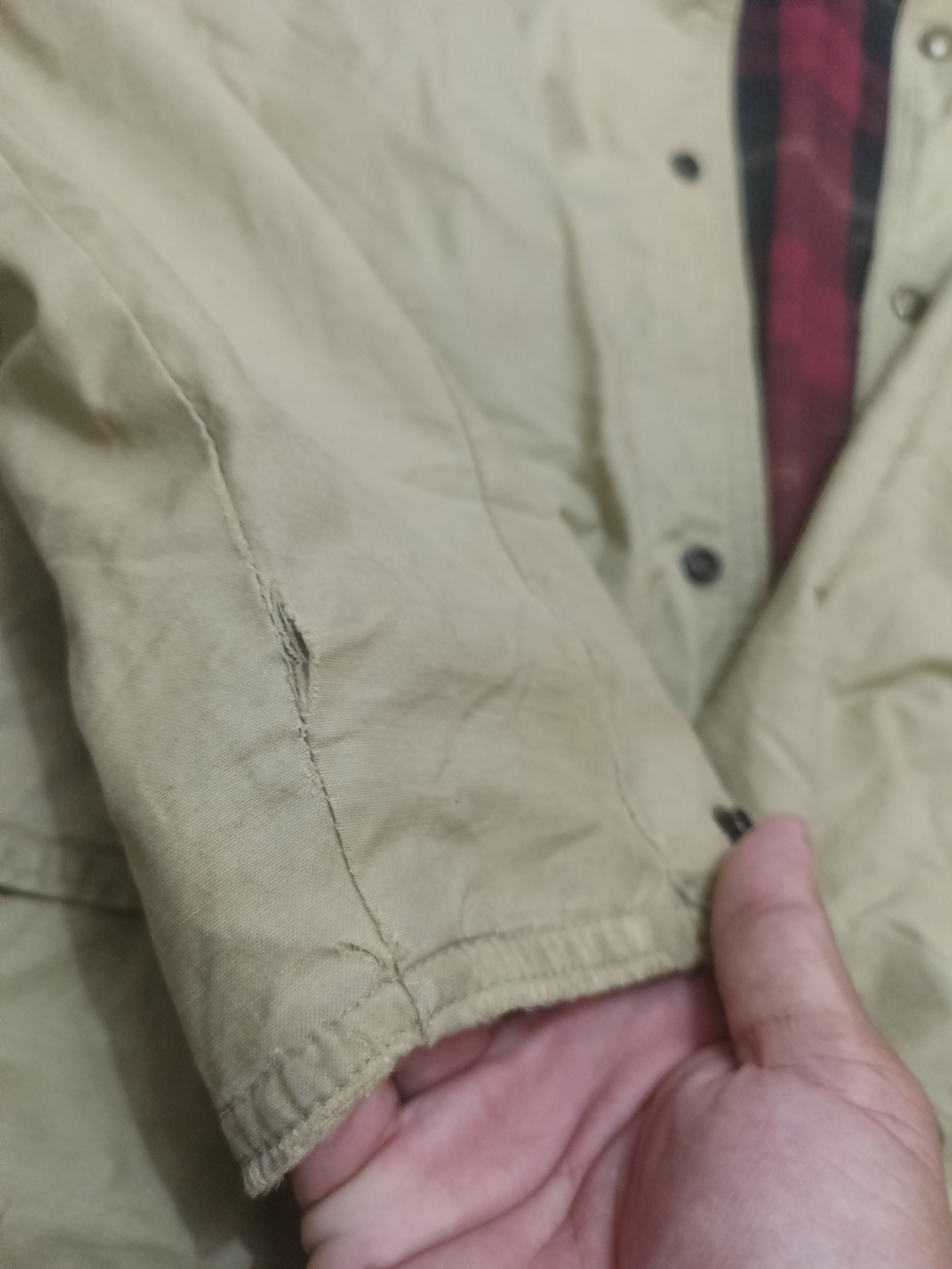 Woolrich Woolen Mills Distressed thrashed Woolrich BLANKET Lined Barn Coat Jacket Size US L / EU 52-54 / 3 - 14 Thumbnail