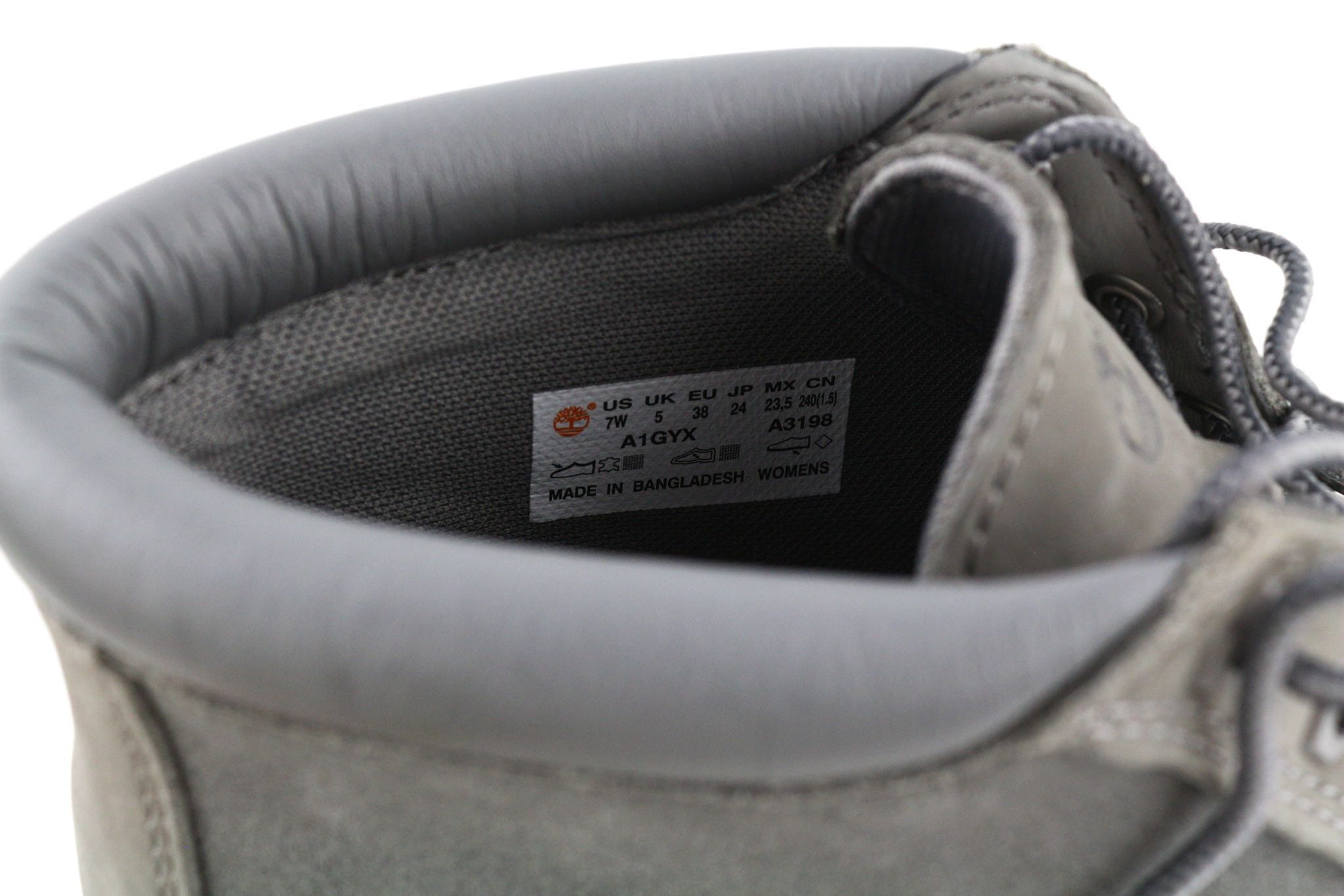Timberland A1GYX-A3198 EU38/39 Grey Leather Ortholite Shoes 81132 Size US 7 / IT 37 - 11 Thumbnail