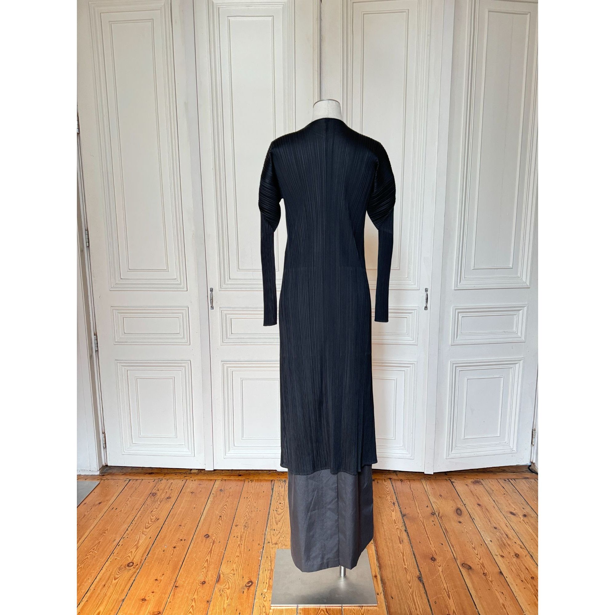 Issey Miyake Pleats Please Black Pleated Coat Size S / US 4 / IT 40 - 4 Thumbnail