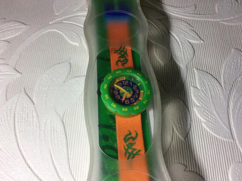 Designer Flik Flak ladies green dial watch Size ONE SIZE - 5 Thumbnail