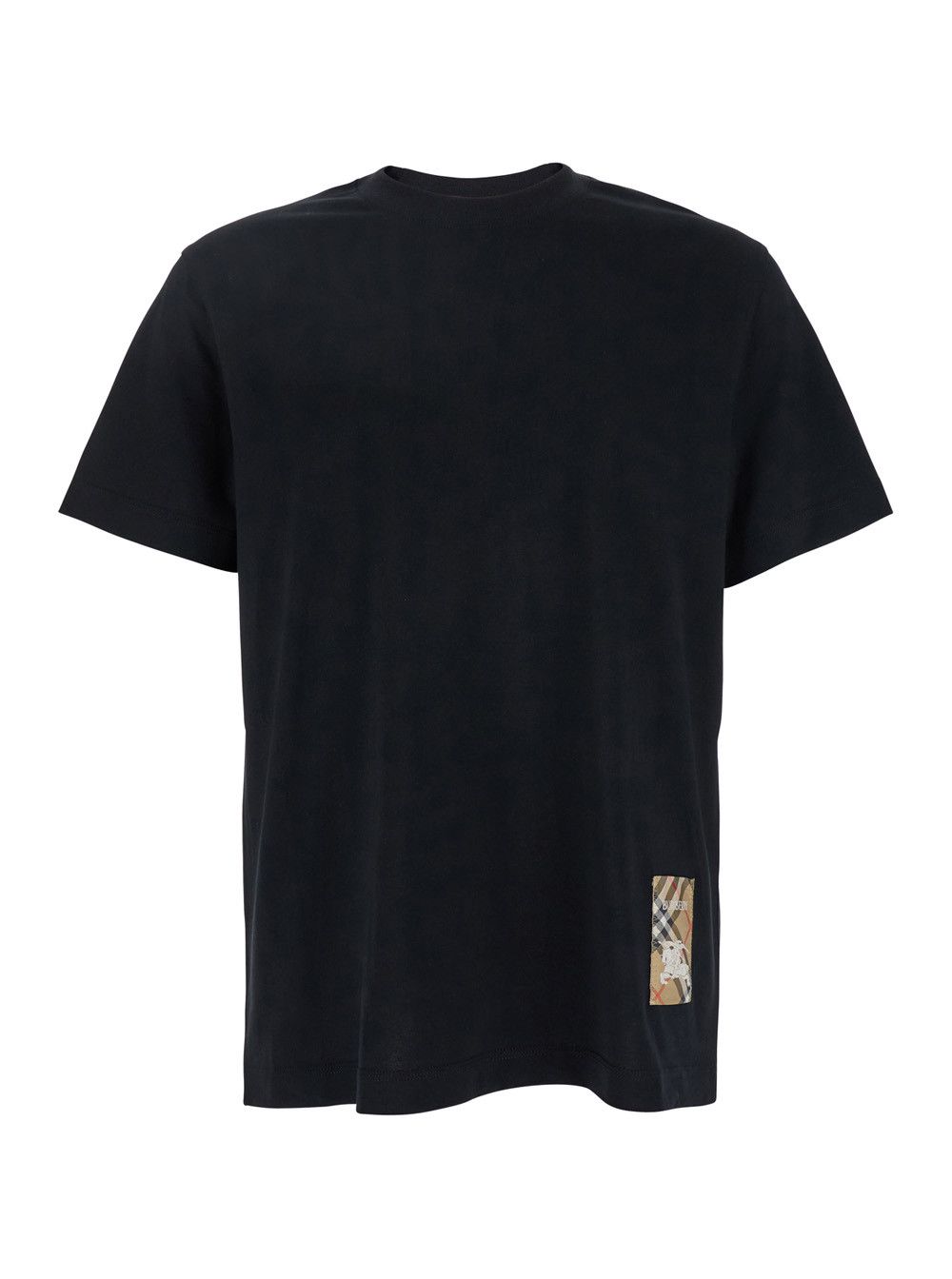 Burberry Clothes Burberry Shirt T Shirt Burberry Black Check Panel