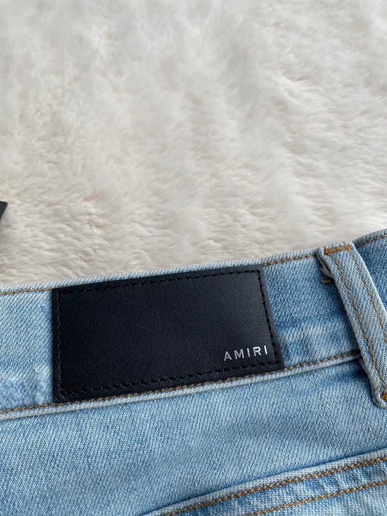 Amiri Amiri Washed blue patchwork jeans 2501-Nextarrow Size US 36 / EU 52 - 3 Thumbnail