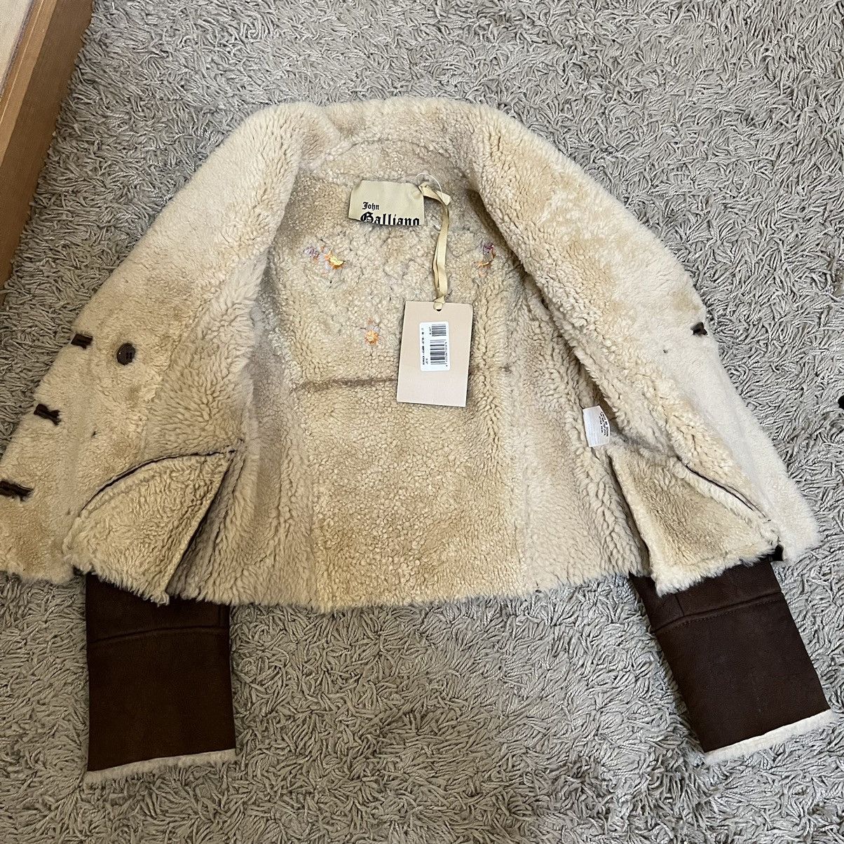 John Galliano 2000's John Galliano Shearling Sherpa Jacket Size S / US 4 / IT 40 - 19 Thumbnail
