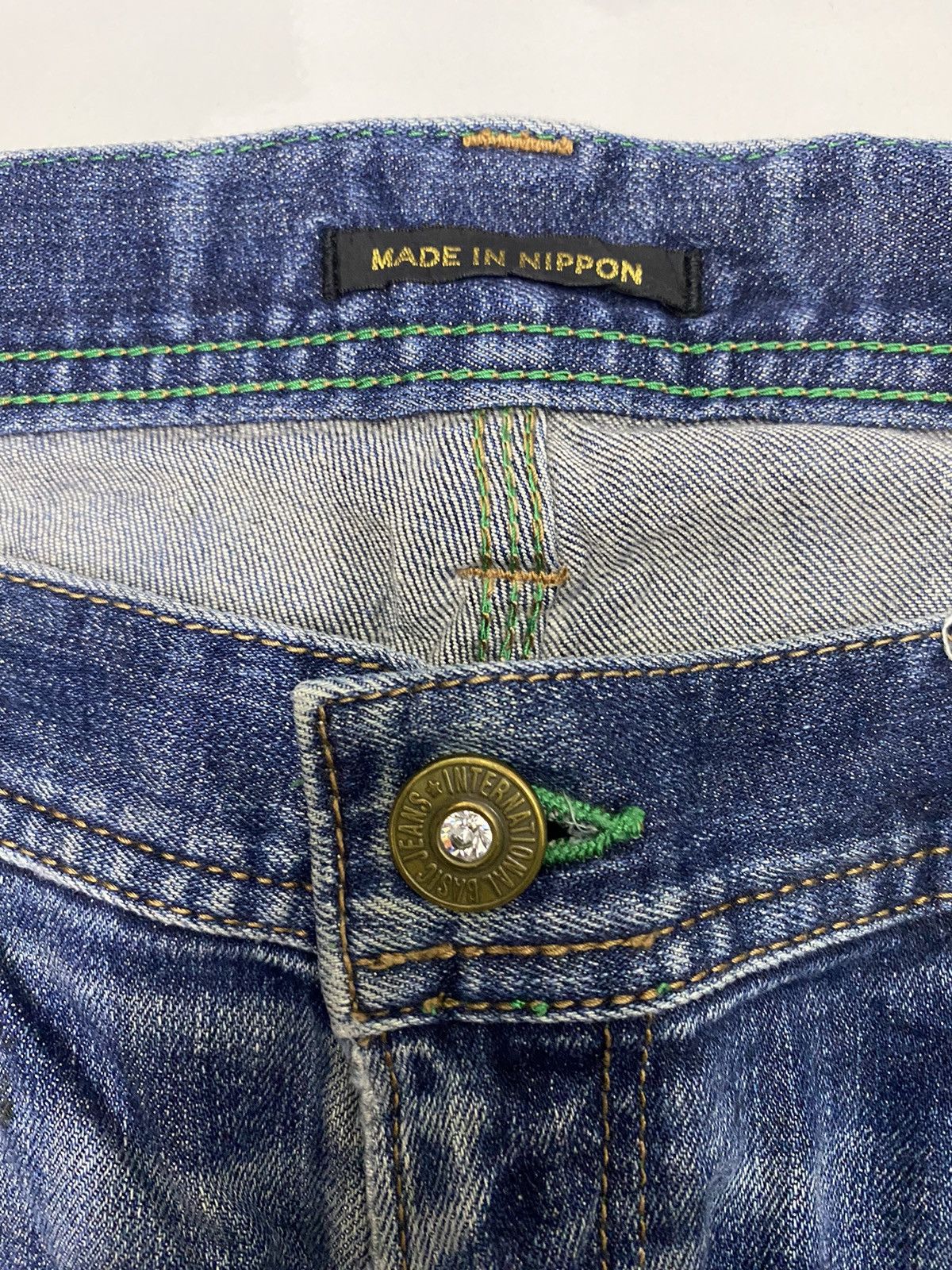 Hysteric Glamour × Japanese Brand HYSTERIC GLAMOUR STYLE BLUE WAY BGlow NIPPON DISTRESS DENIM Size US 36 / EU 52 - 7 Thumbnail