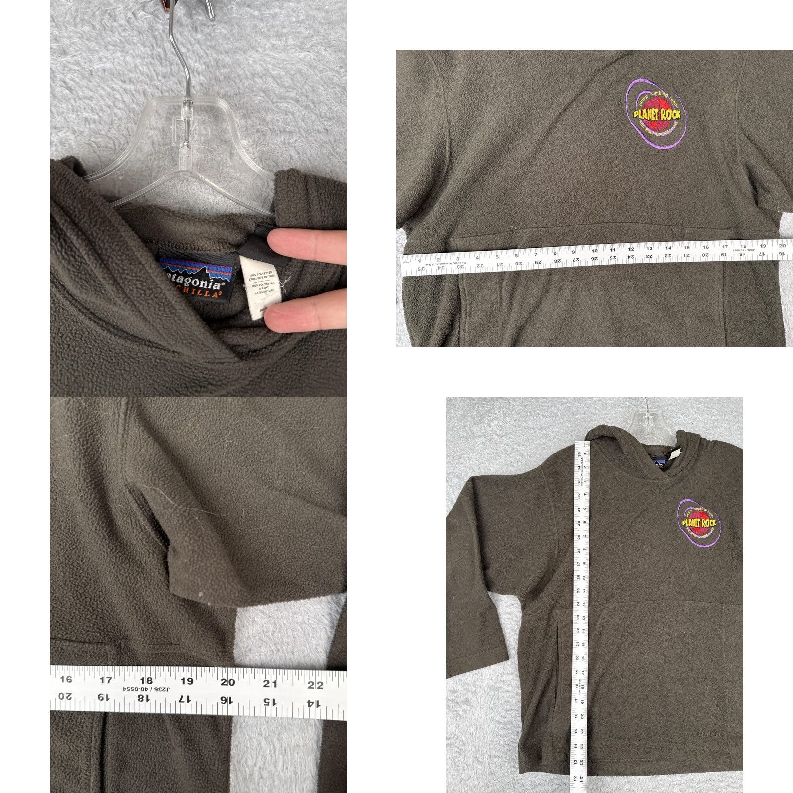 Patagonia VINTAGE Patagonia Hoodie Teen XS Brown Synchilla Planet Rock Pullover 90s Size US XS / EU 42 / 0 - 8 Thumbnail