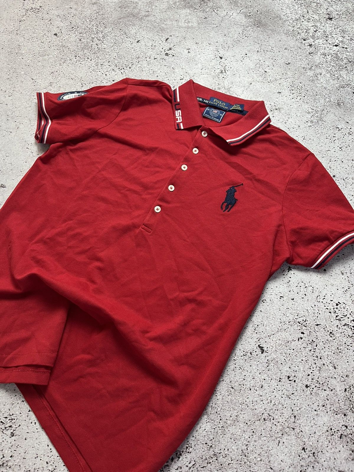 Ralph Lauren × Vintage Polo Ralph Lauren USA Team Polo Shirt Vintage Size US M / EU 48-50 / 2 - 4 Thumbnail