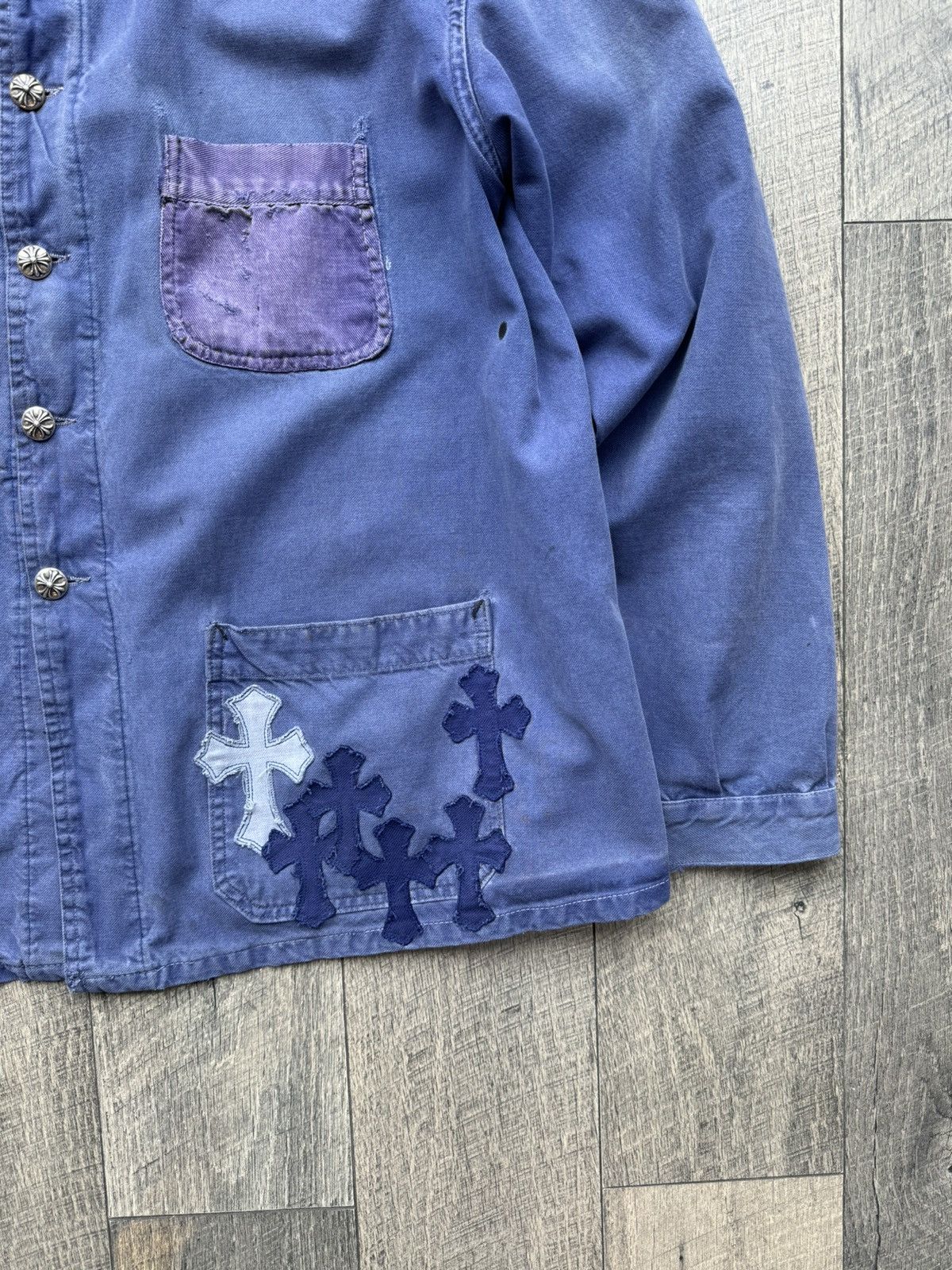 Chrome Hearts Chrome Hearts Cross Patch French Work Wear Jacket XL Size US XL / EU 56 / 4 - 3 Thumbnail
