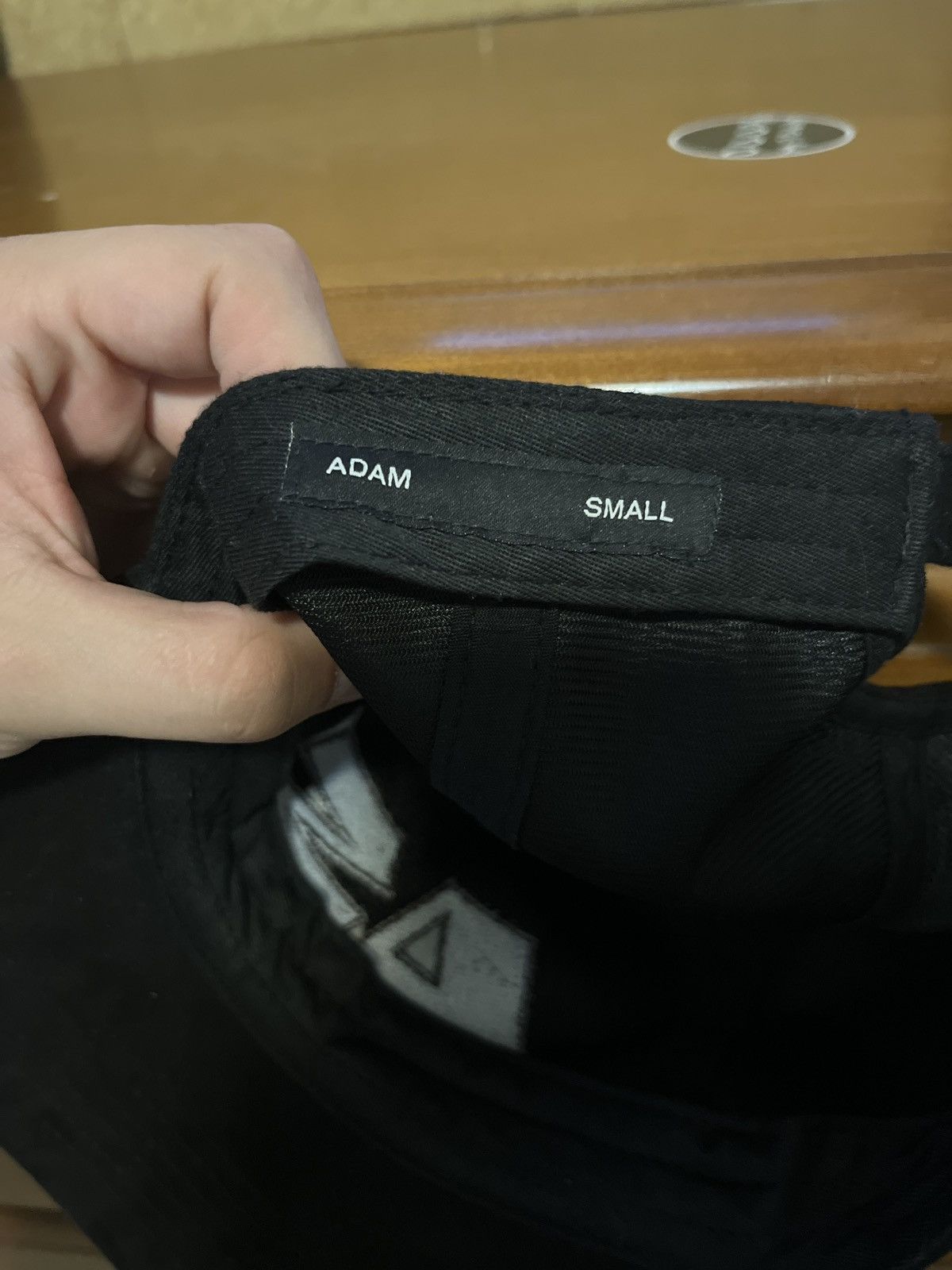Adam Small Adam Small suede logo hat Size ONE SIZE - 3 Thumbnail