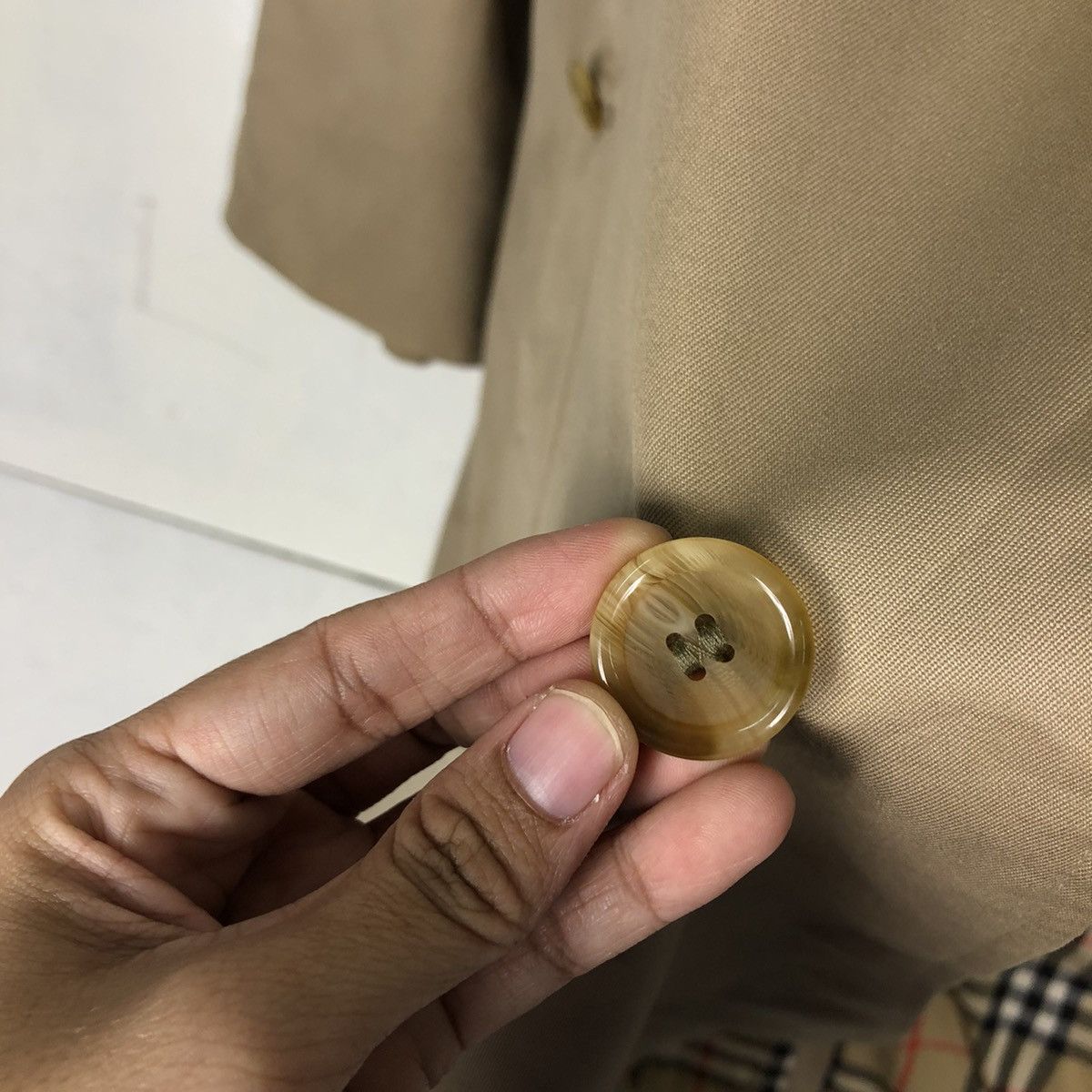 Burberry 🔥Vintage Long Jacket Burberry Made in England Nova Check Size US M / EU 48-50 / 2 - 15 Thumbnail