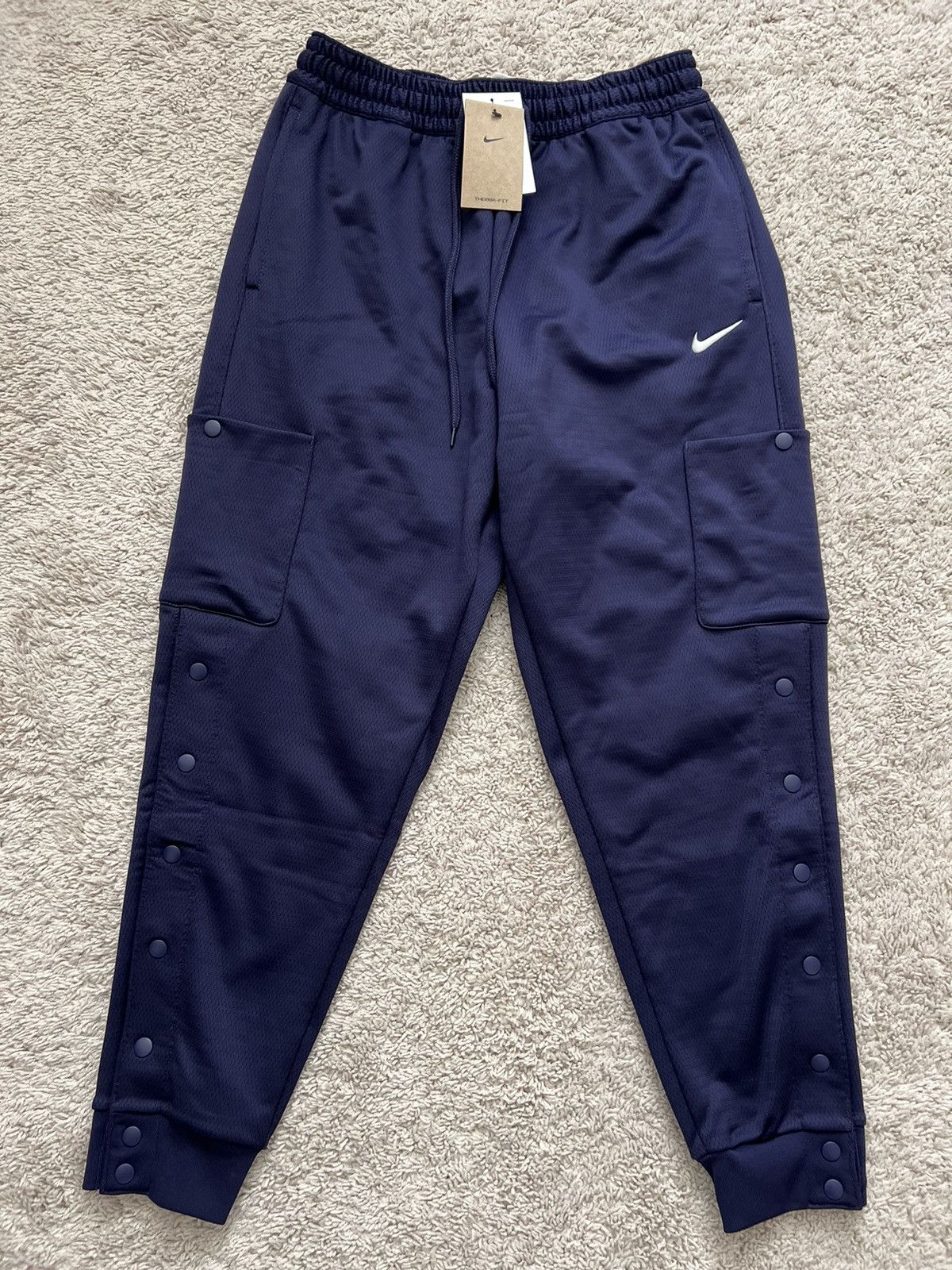 Nike Nike Therma-Fit Basketball Cargo Pants Navy Blue Size US 30 / EU 46 - 6 Thumbnail