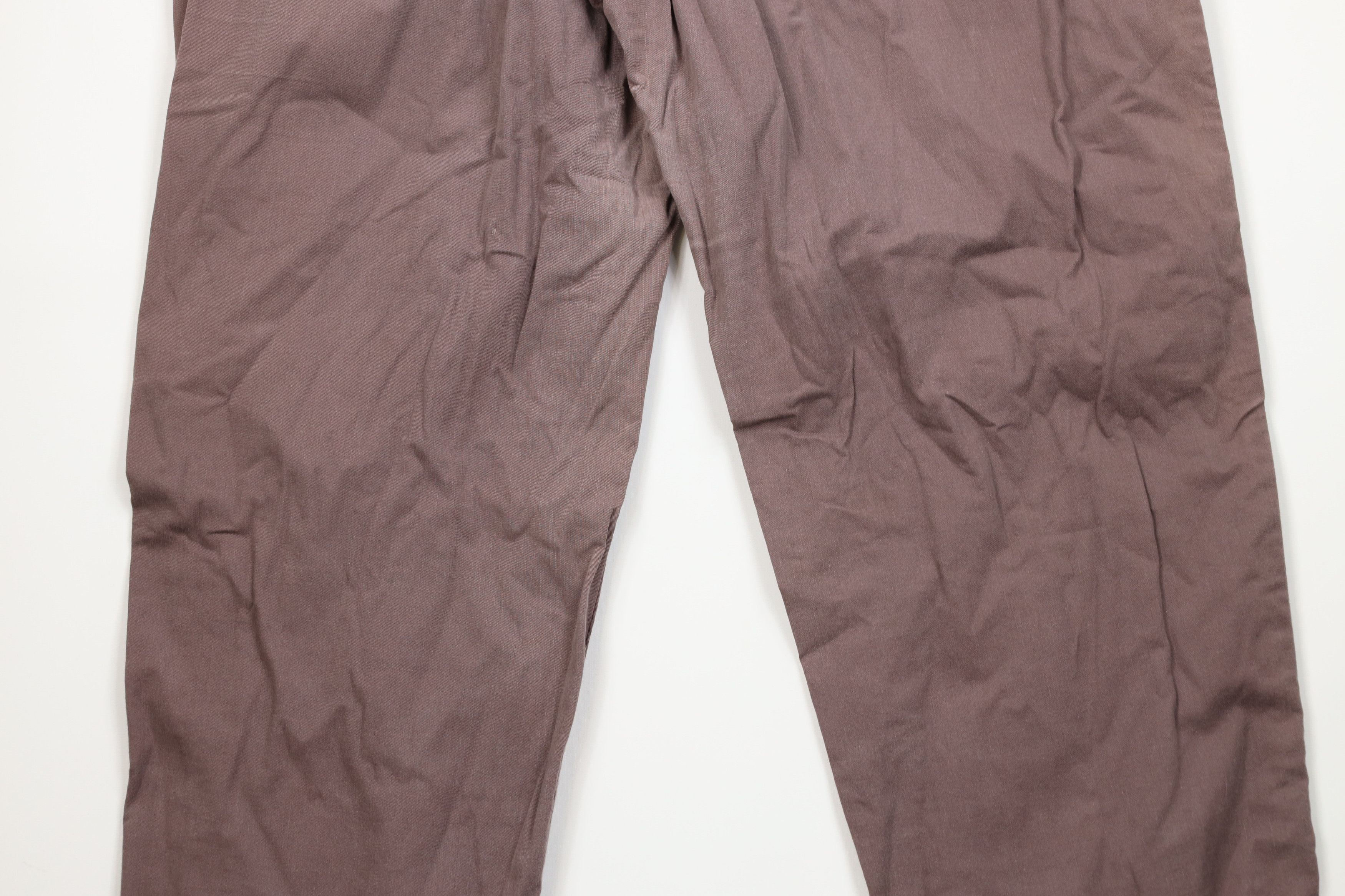 Lee Vintage 90s Lee Pleated Tapered Leg Chino Pants Purple USA Size 38" / US 16 / IT 52 - 12 Thumbnail
